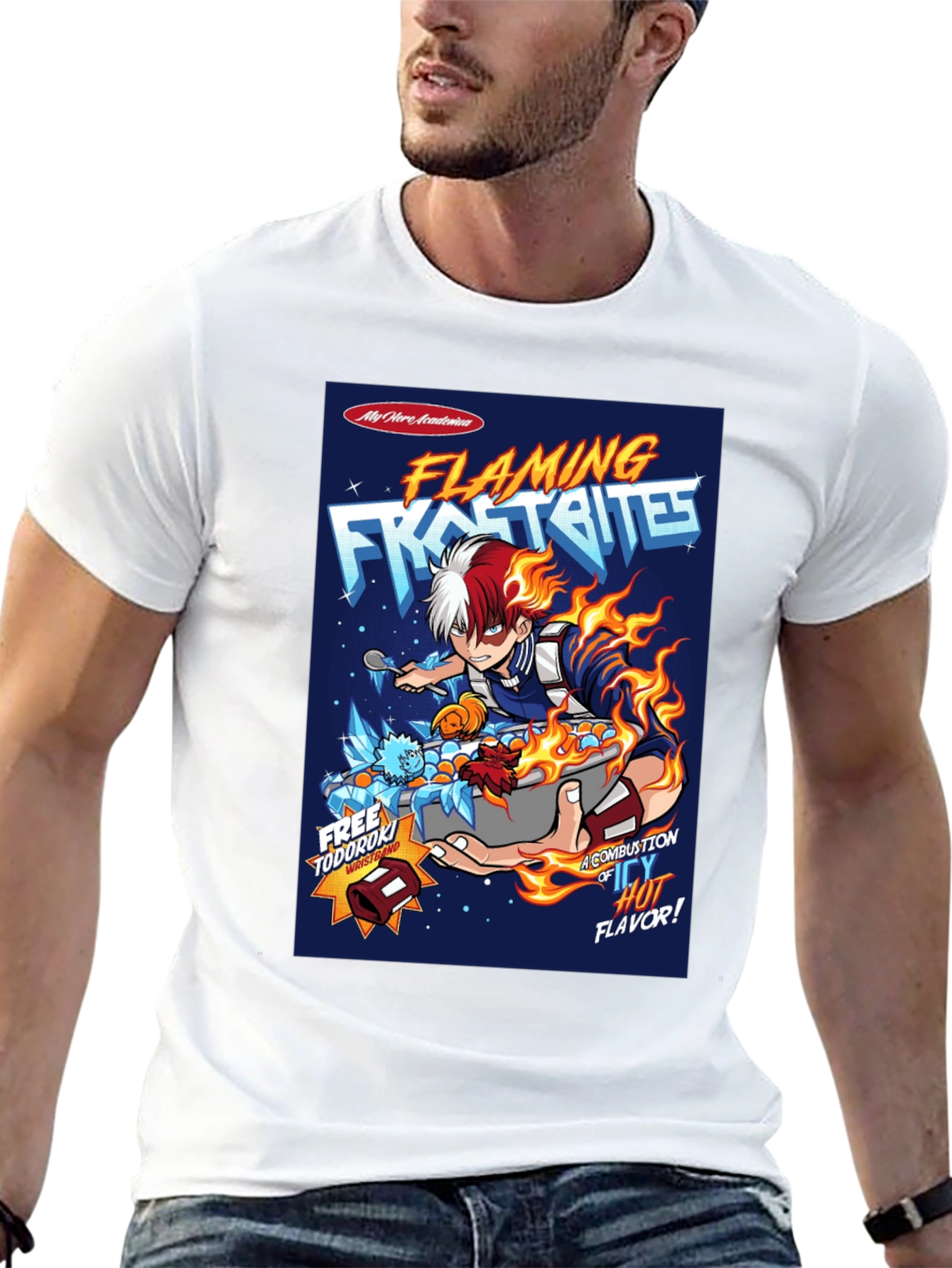 Flaming Frost Bites My Hero Academia Anime T-Shirt