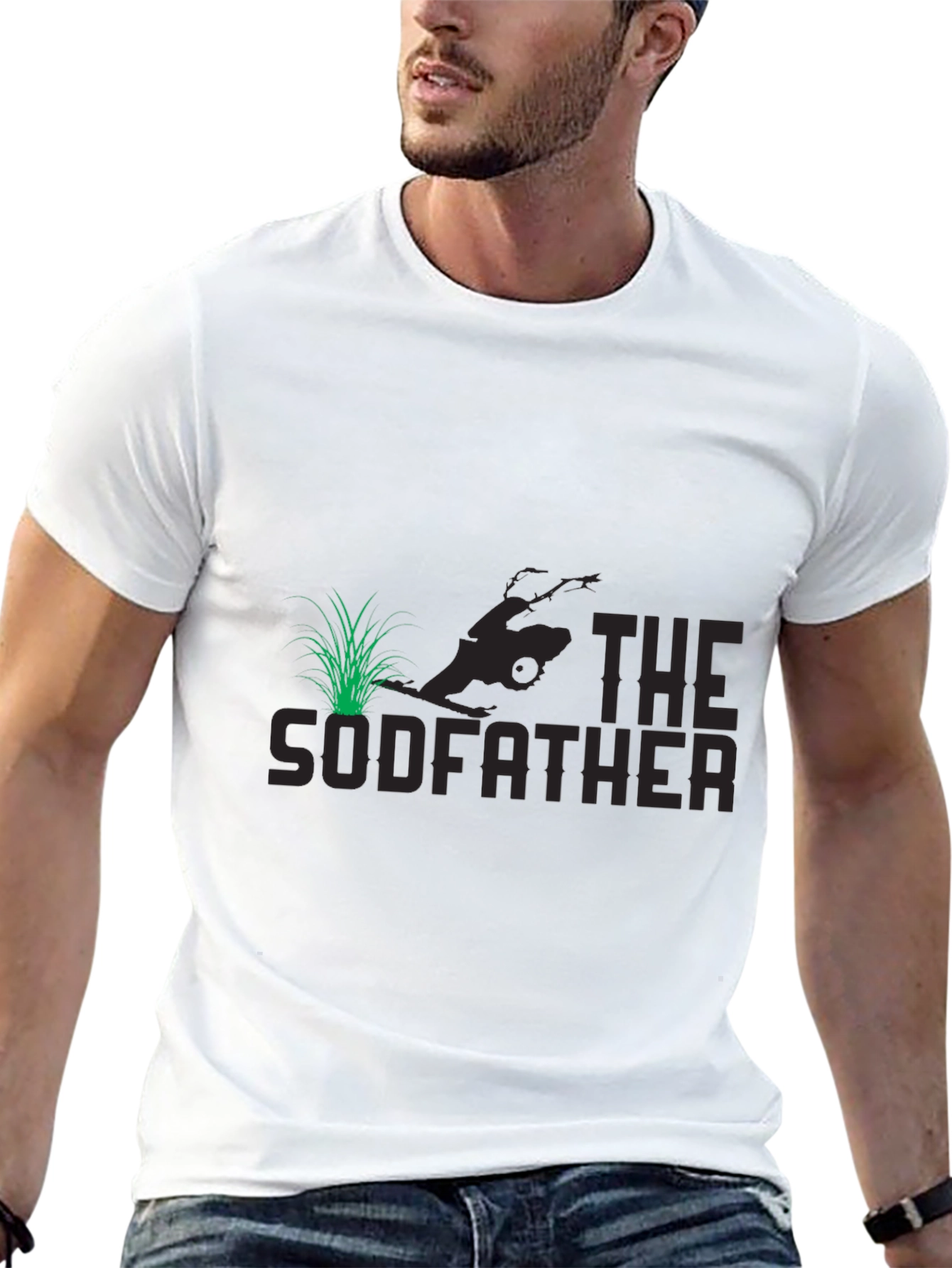 The Sodfather Funny Lawn Mowing T-Shirt