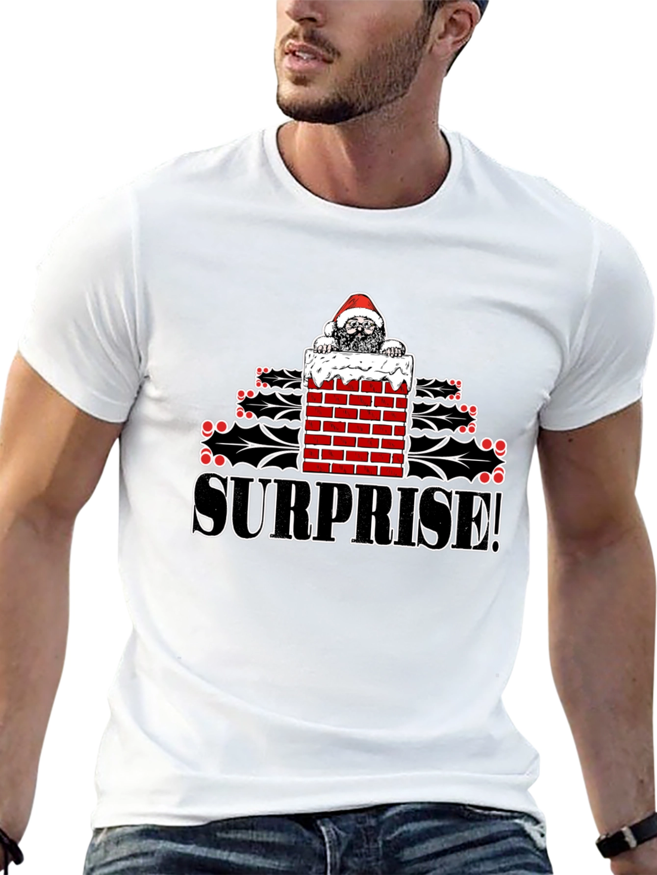 Surprise Santa T-Shirt - Holiday Gift