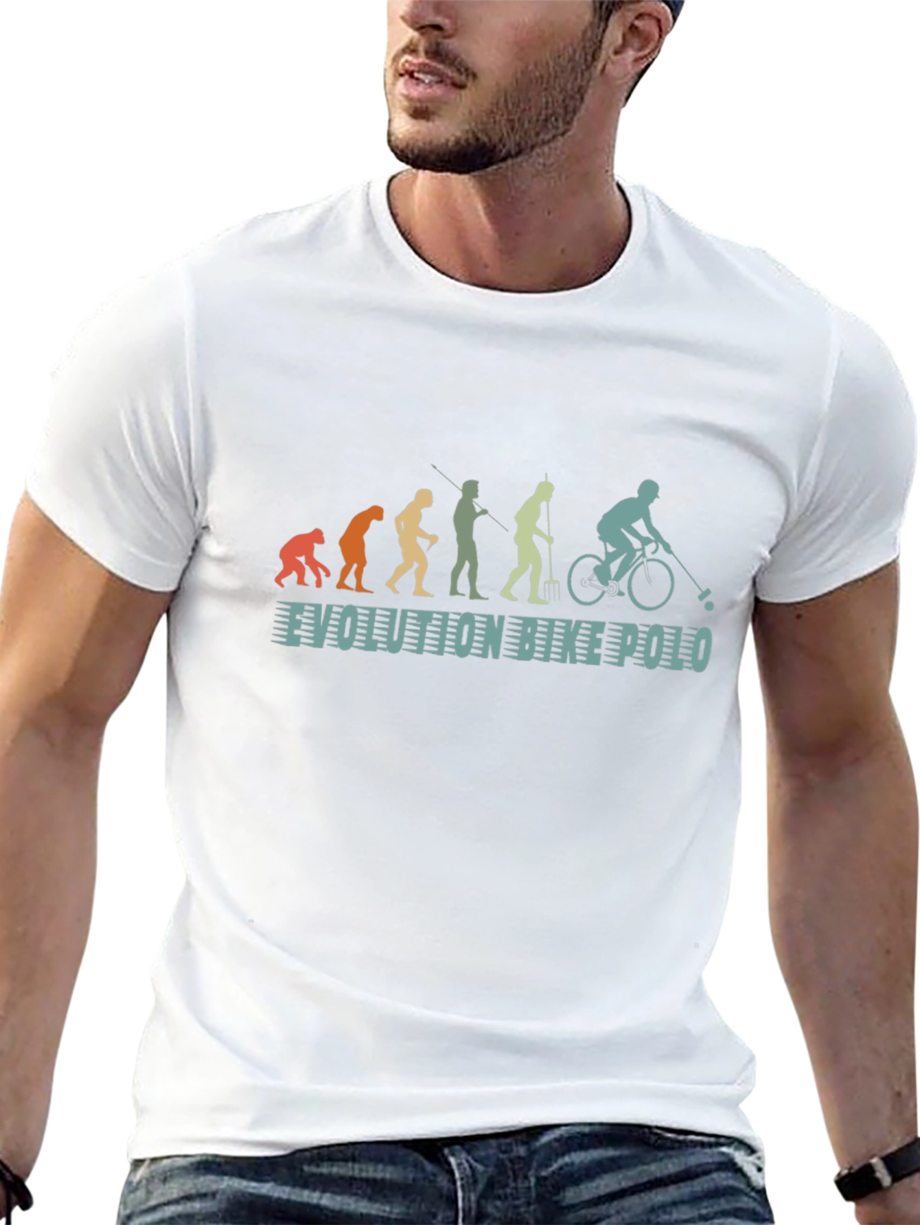 Evolution of Bike Polo T-Shirt