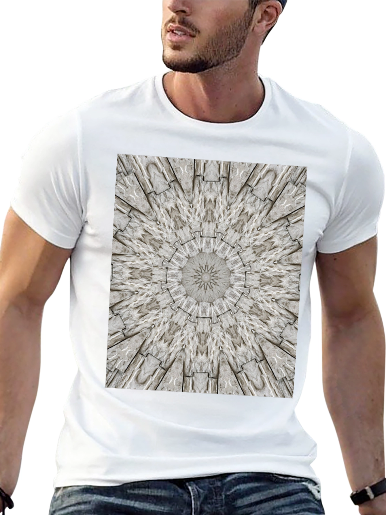 Kaleidoscope Stone Pattern Graphic Tee