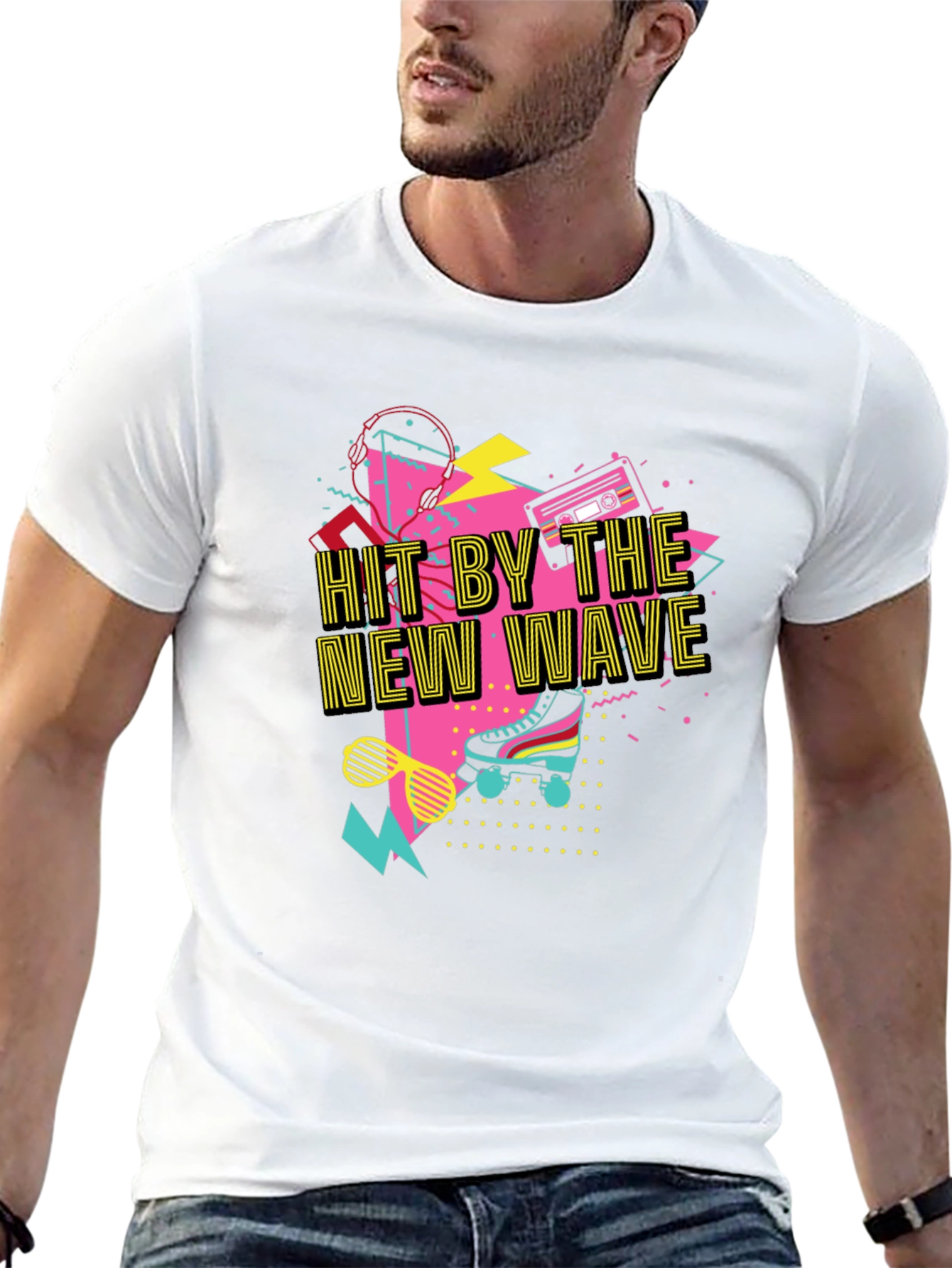 Hit By The New Wave Retro 80s T-Shirt