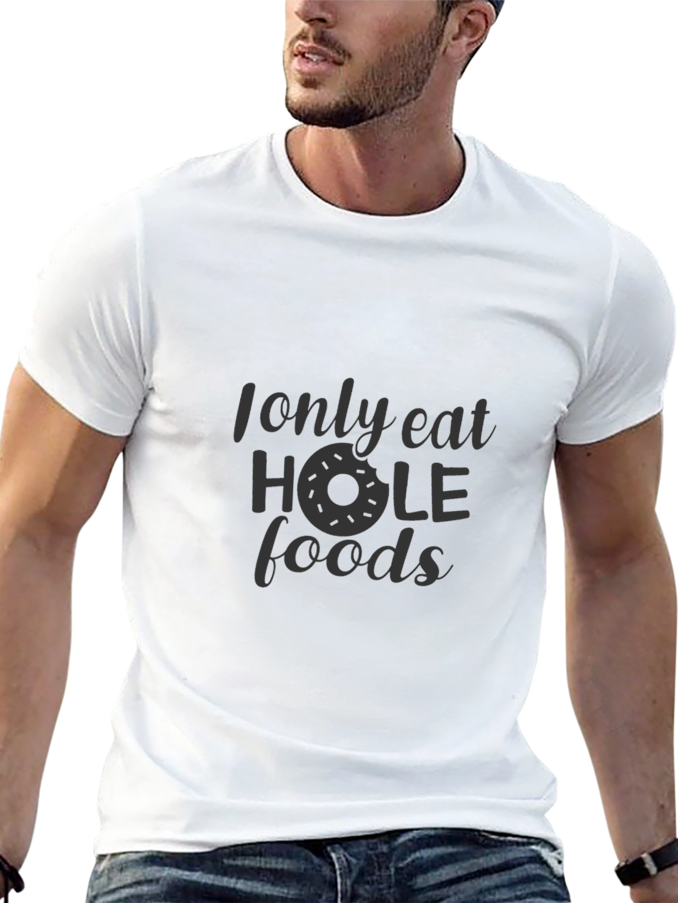 Hole Foods Graphic Tee - Funny Donut Shirt