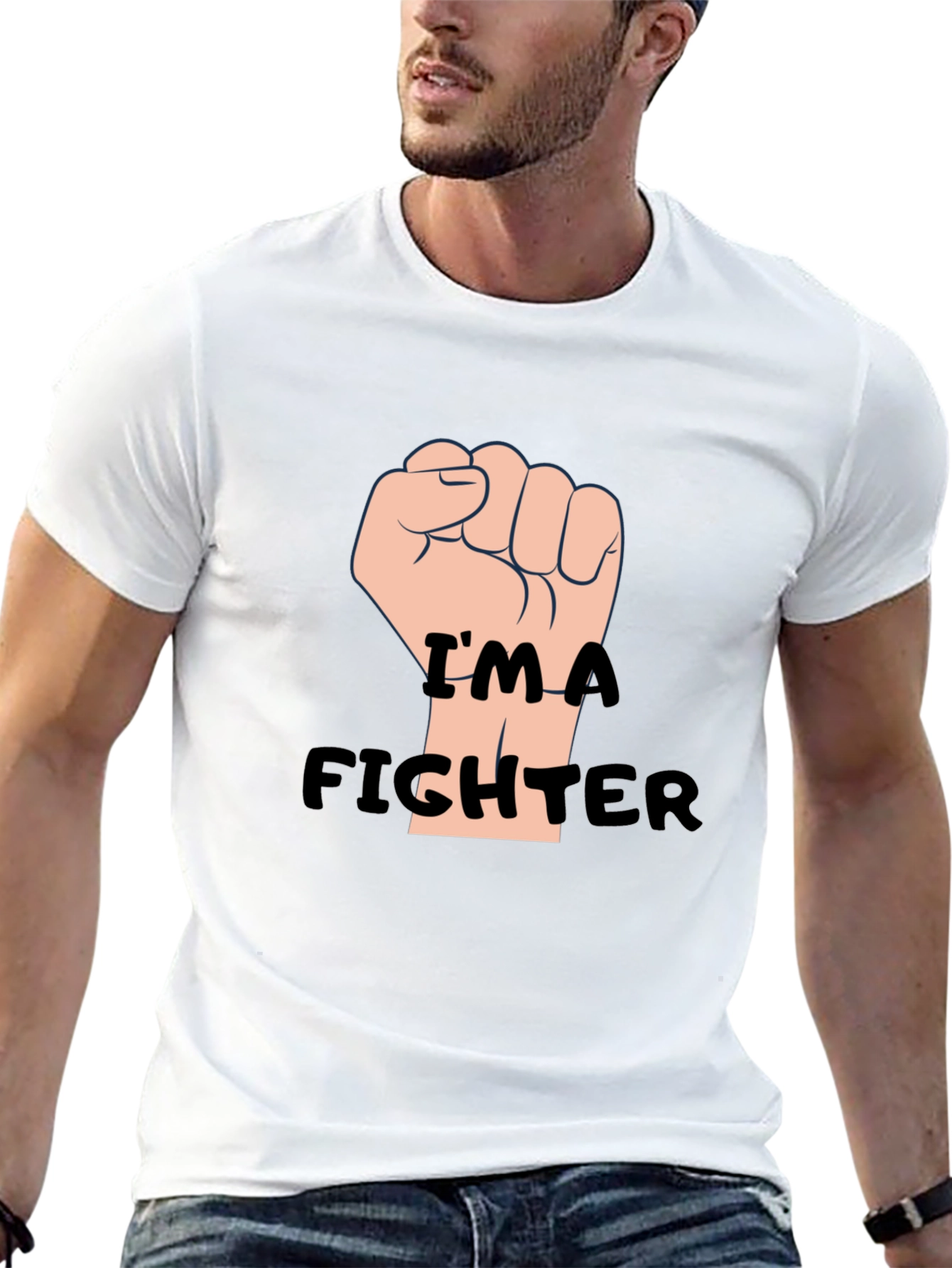 Im a Fighter Black T-Shirt