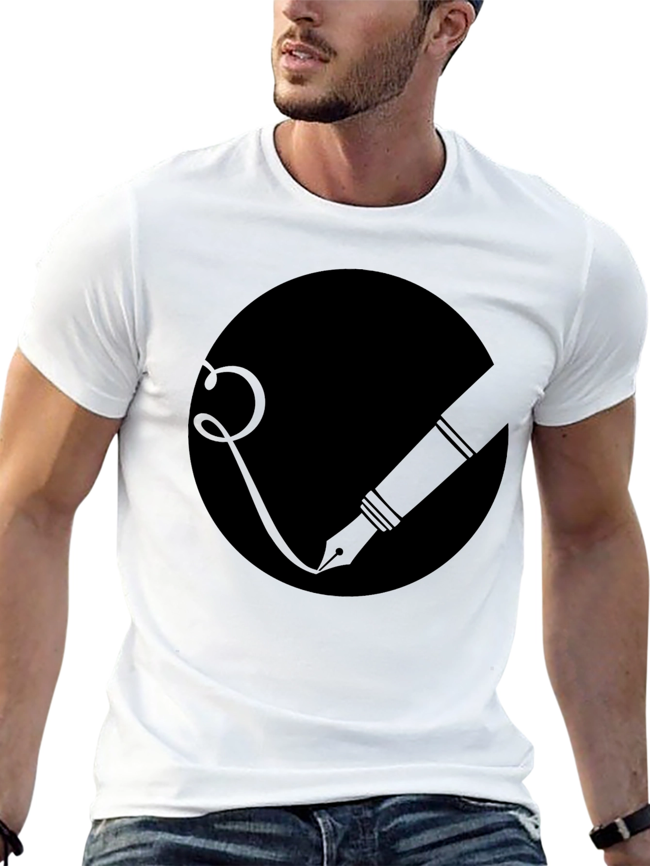 Writers Ink Tee - Artistic Black T-Shirt