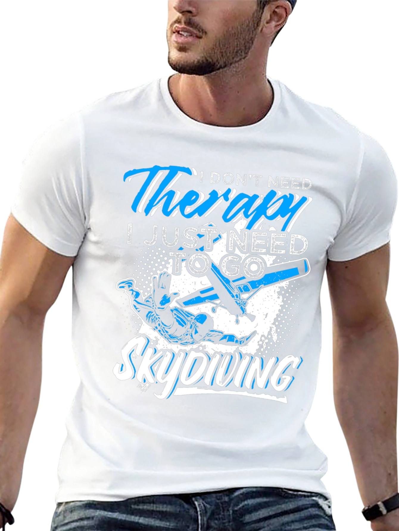 Skydiving Therapy T-Shirt: Need to Skydive Graphic Tee