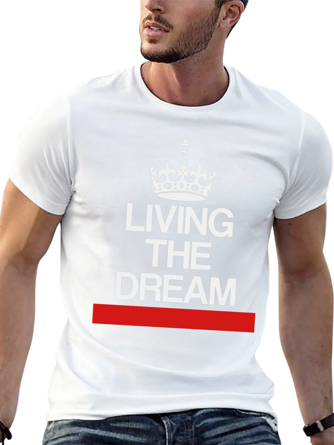 Living the Dream T-Shirt - Crown Graphic Tee