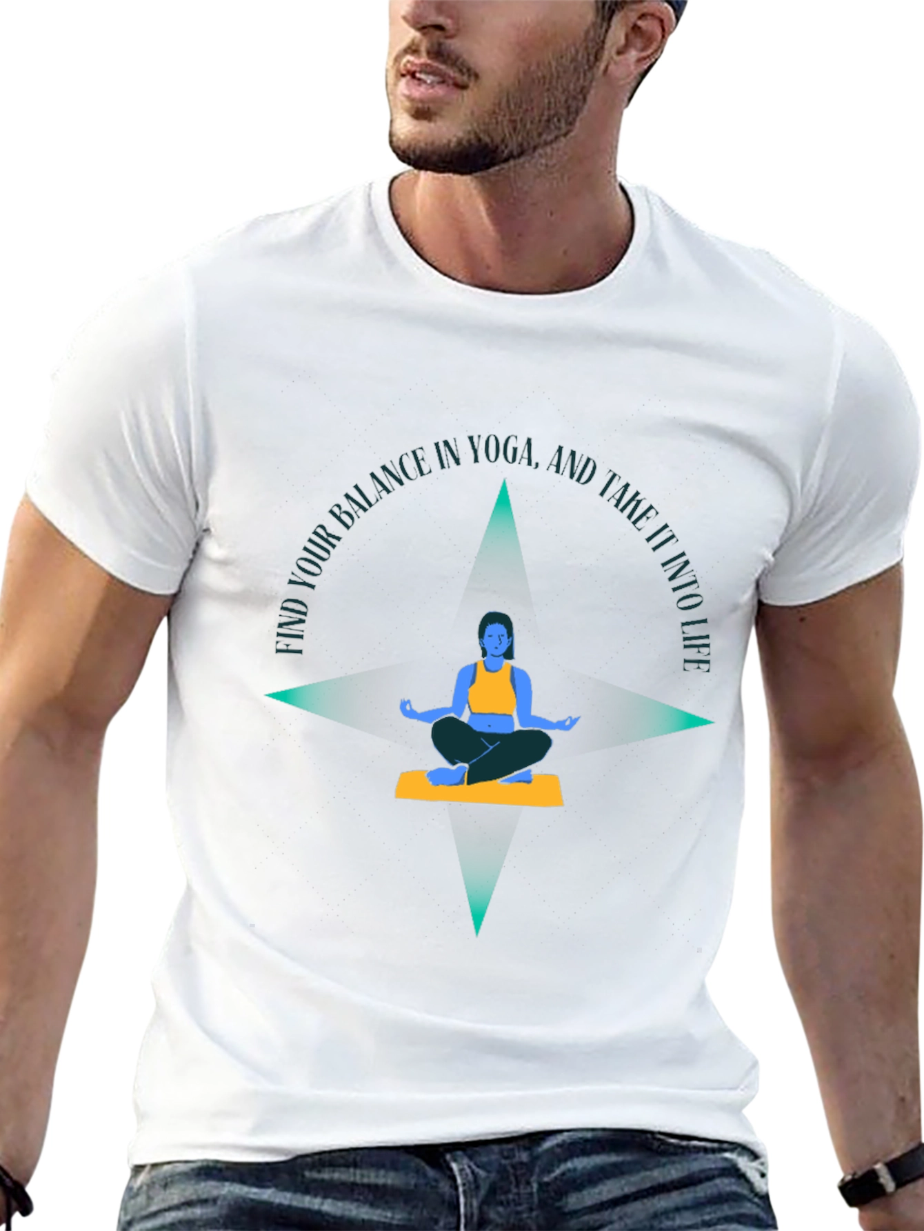 Yoga Balance Graphic Tee - Find Your Balance