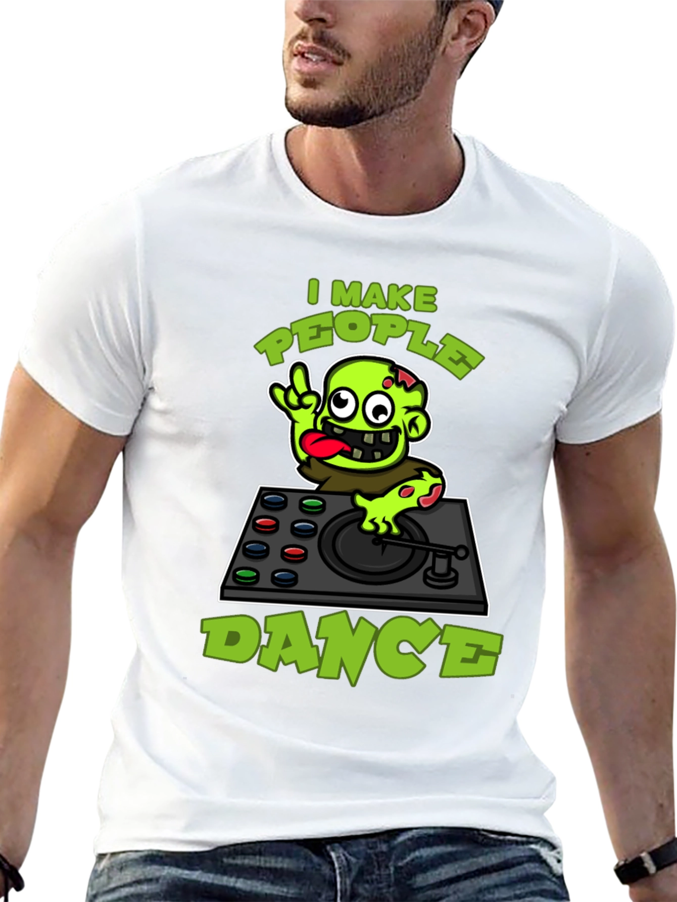 Zombie DJ T-Shirt - I Make People Dance