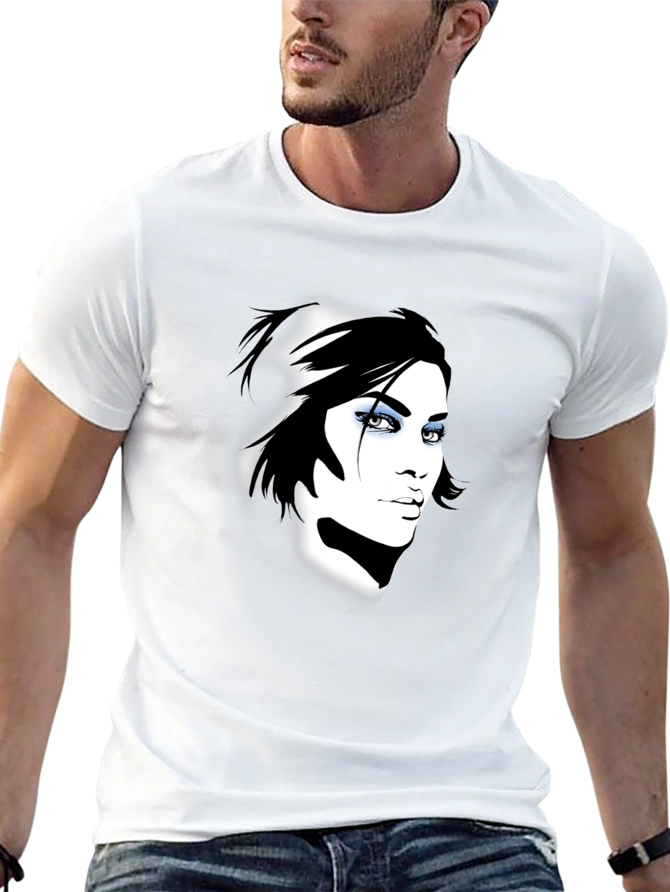 Graphic Print Unisex Black T-Shirt