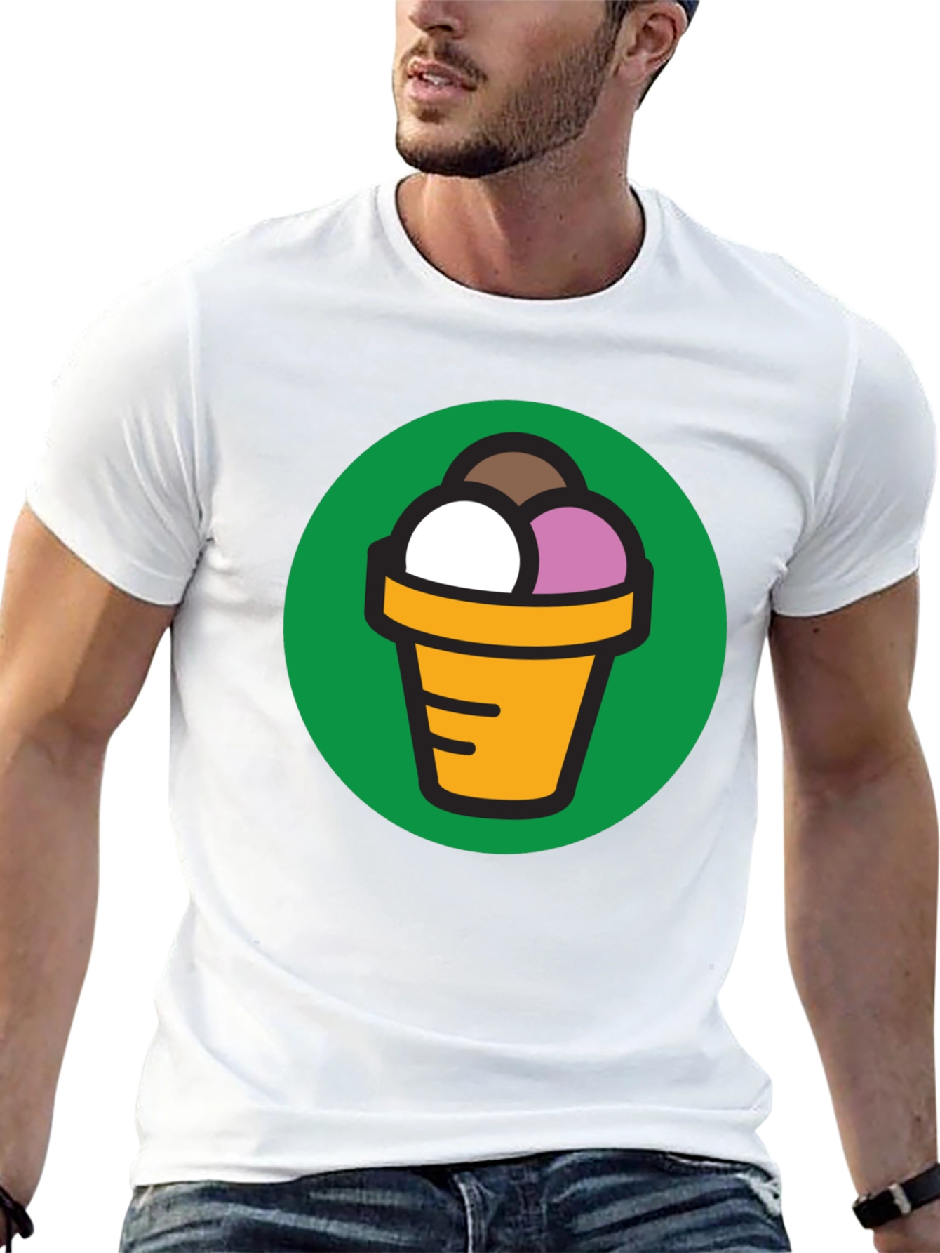 Ice Cream Cone Graphic T-Shirt