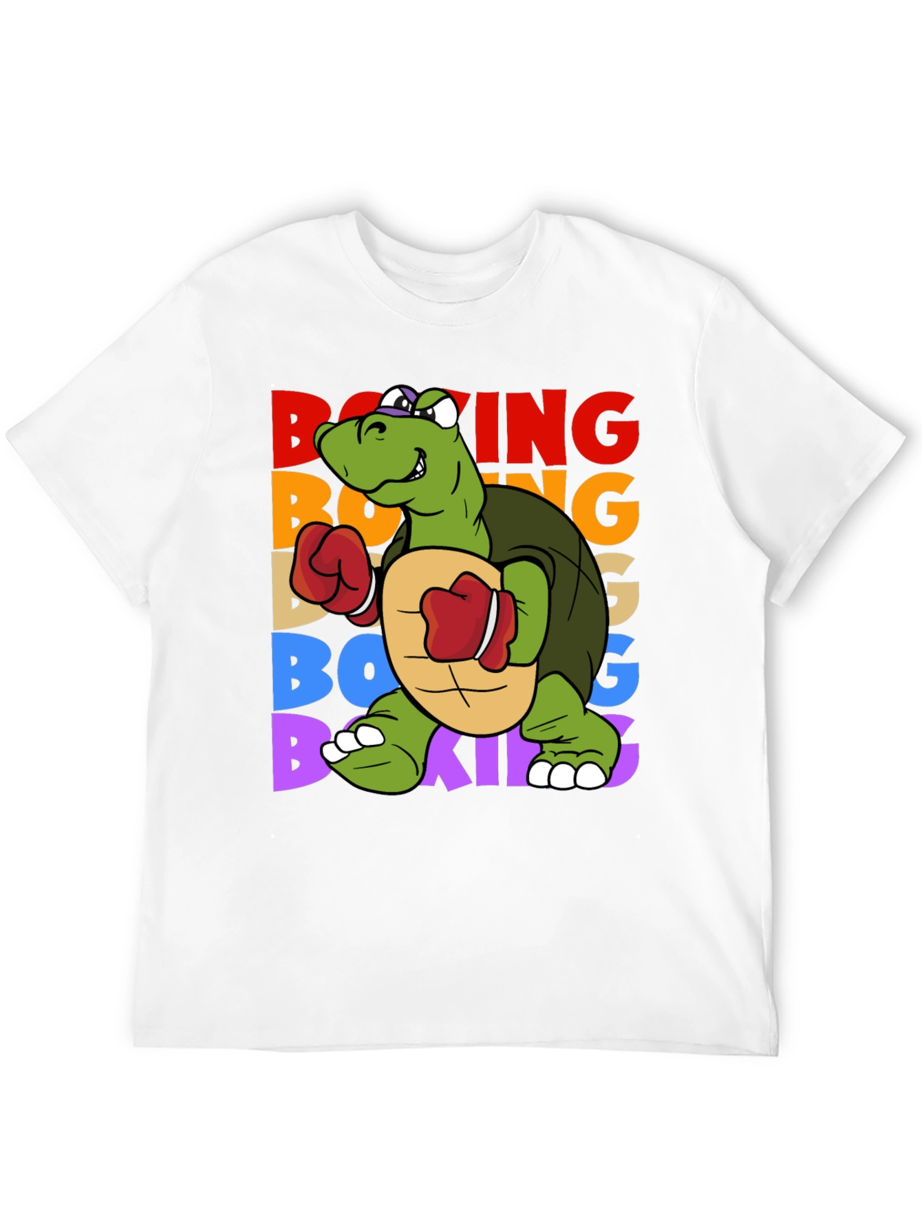 Boxing Turtle Graphic Tee - Punchy Style