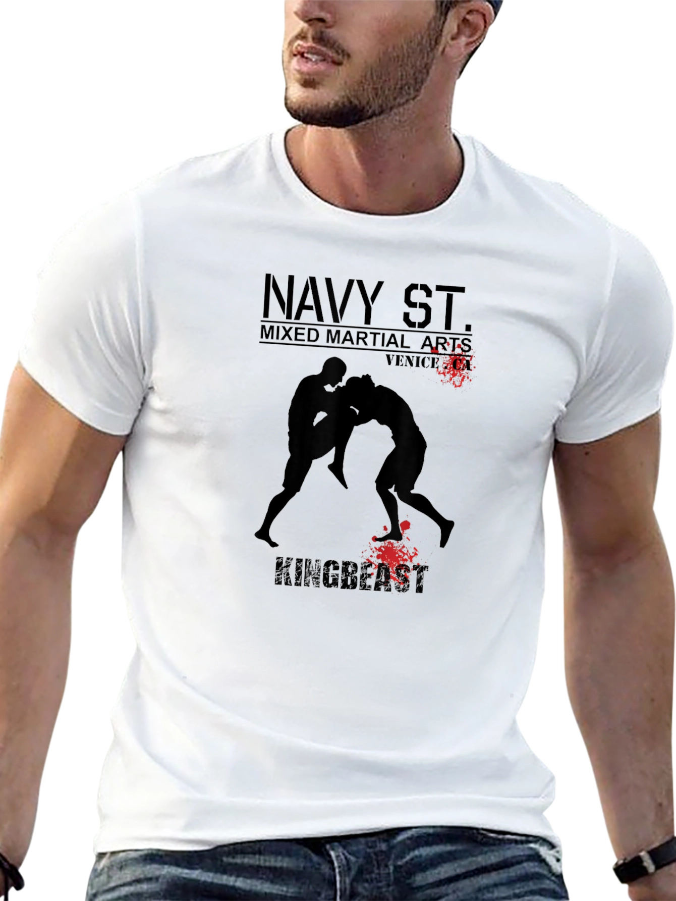 Navy St. Mixed Martial Arts Black T-Shirt