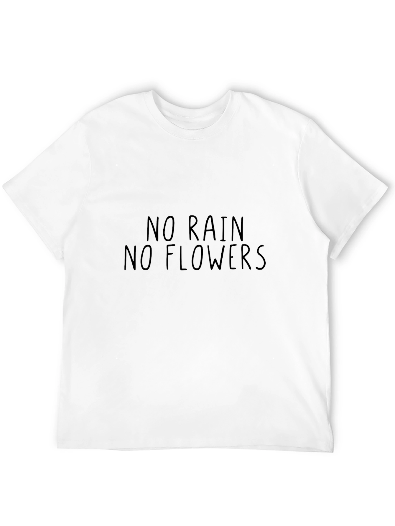 No Rain No Flowers Black T-Shirt