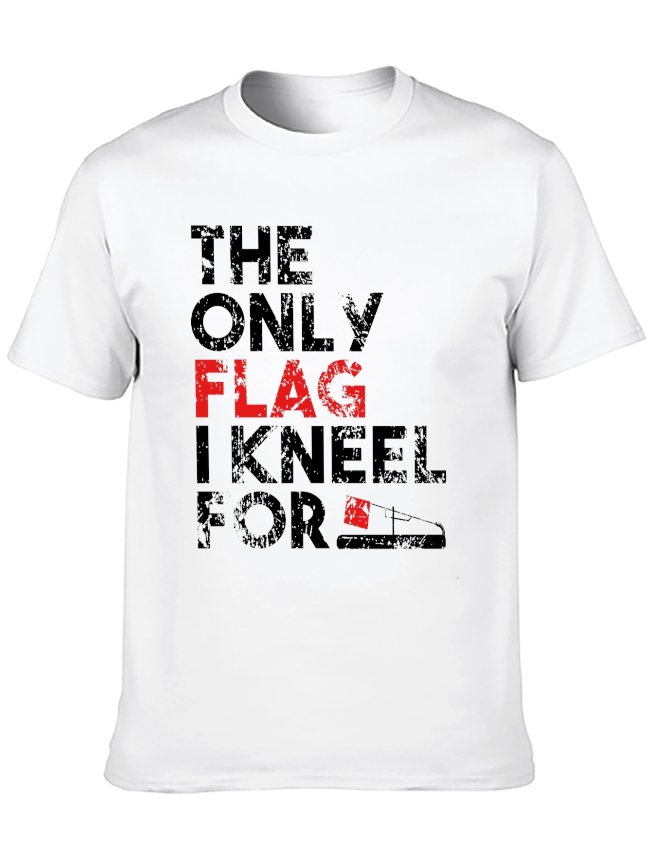 The Only Flag I Kneel For Lineman T-Shirt