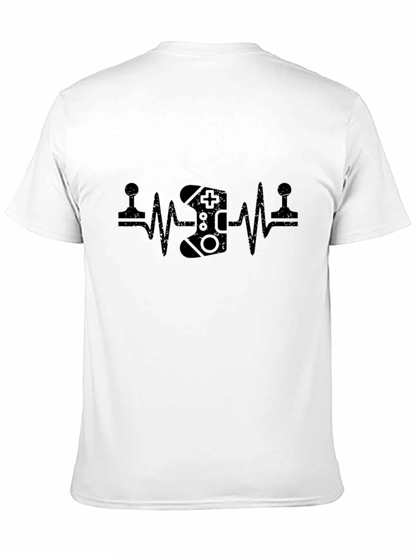 Gamer Heartbeat T-Shirt - Black Graphic Tee