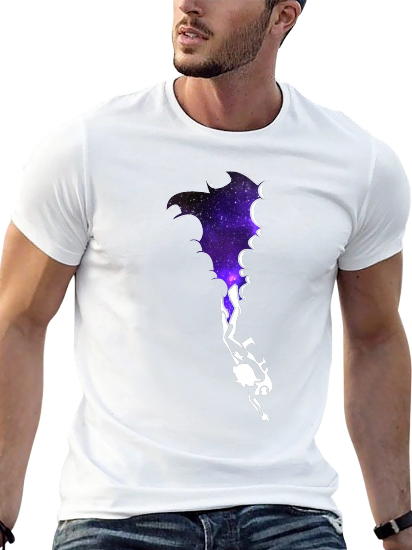 Galaxy Diver Graphic Tee - Black
