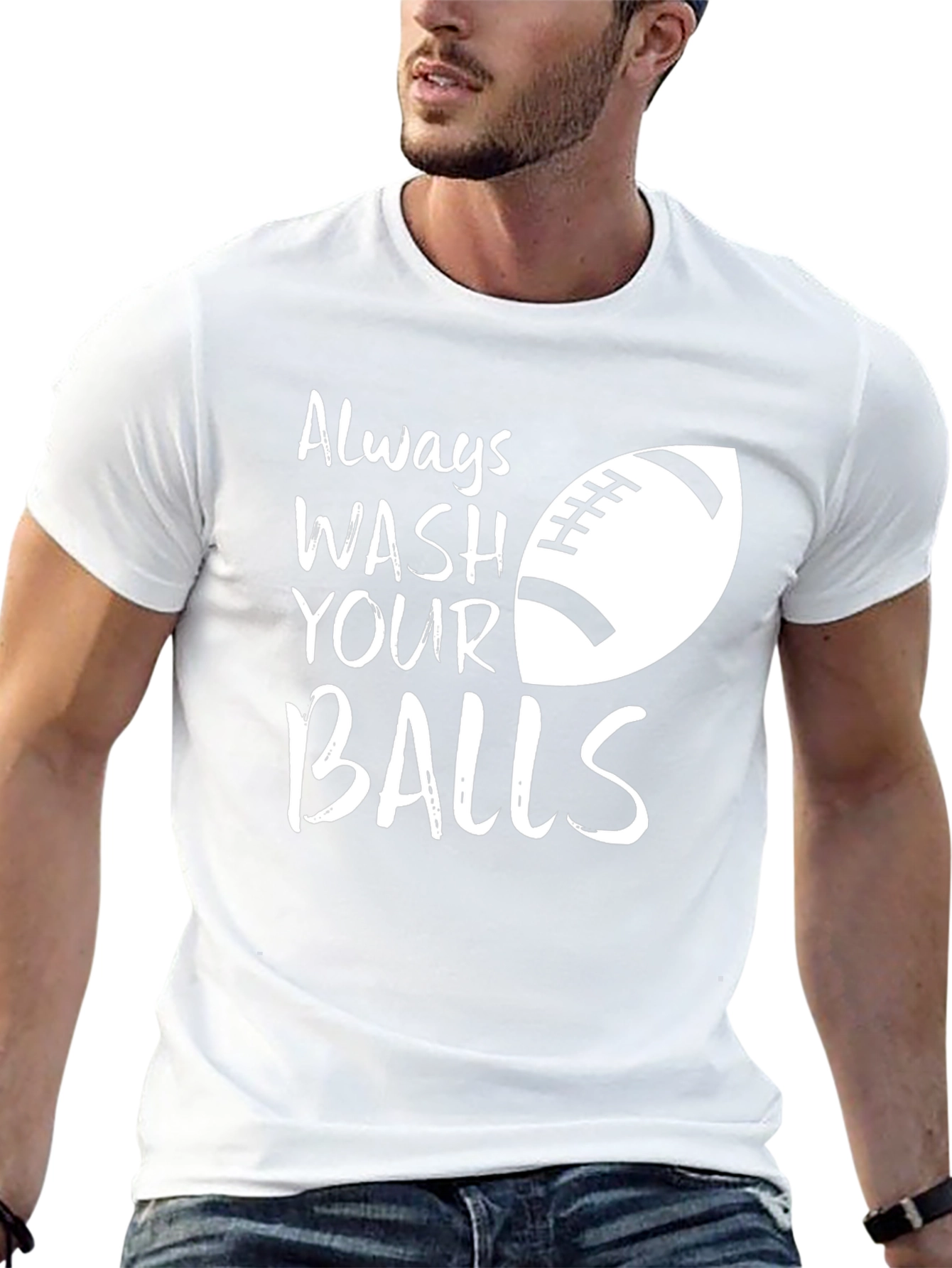 Always Wash Your Balls Funny Graphic T-Shirt