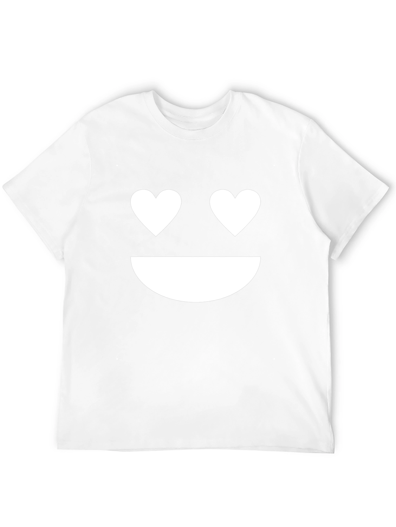 Heart Eyes Emoji Black T-Shirt
