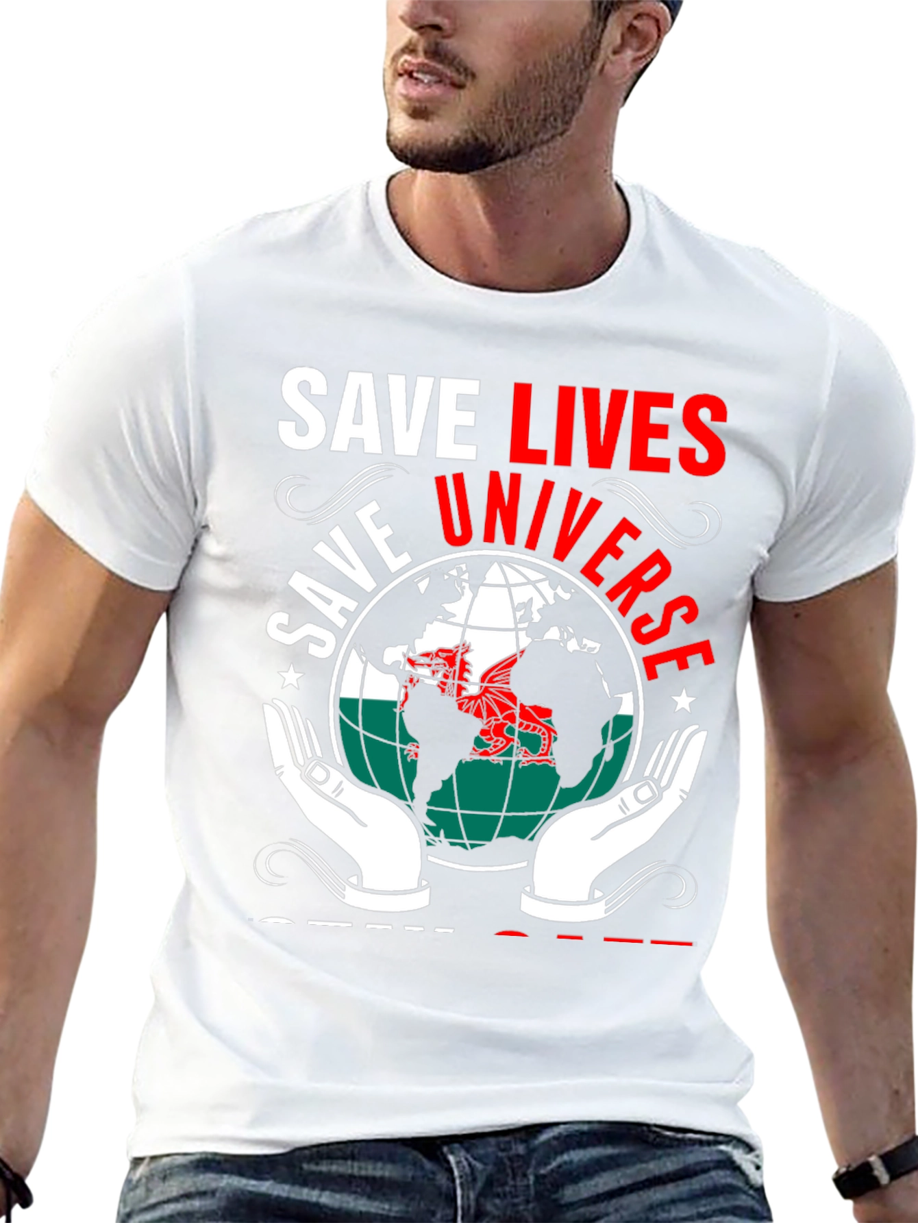 Save Lives Universe Graphic T-Shirt