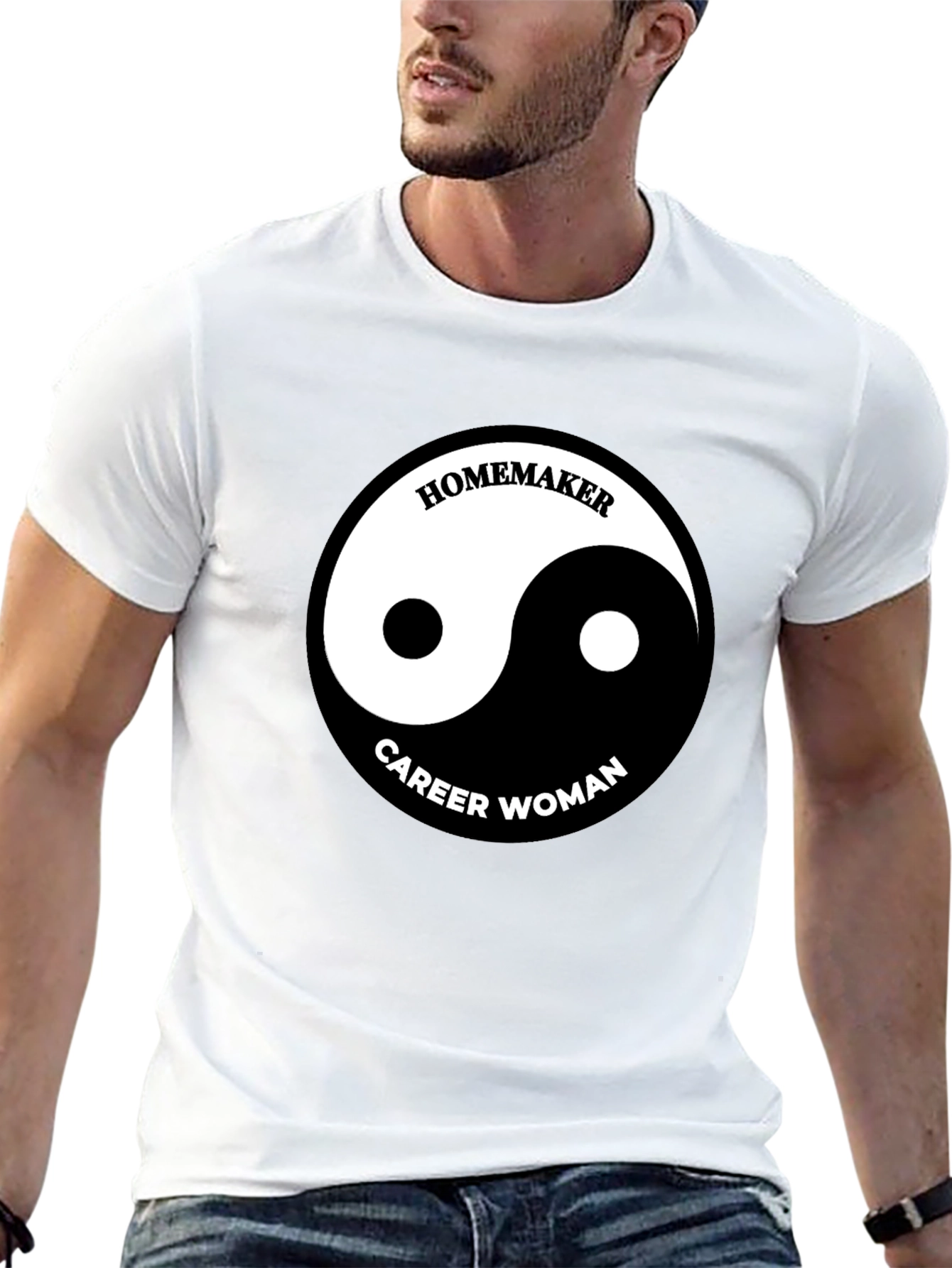 Yin Yang Homemaker Career Woman T-Shirt