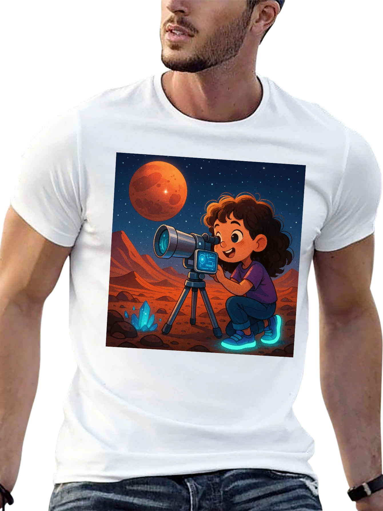 Mars Explorer Graphic Tee - Space Adventure Shirt