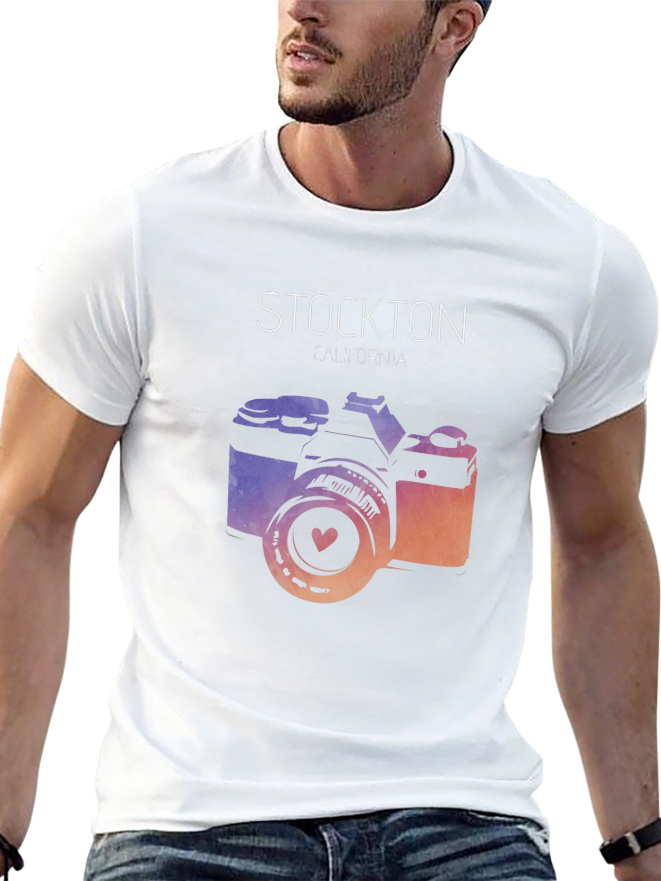 Stockton California Camera Graphic Tee
