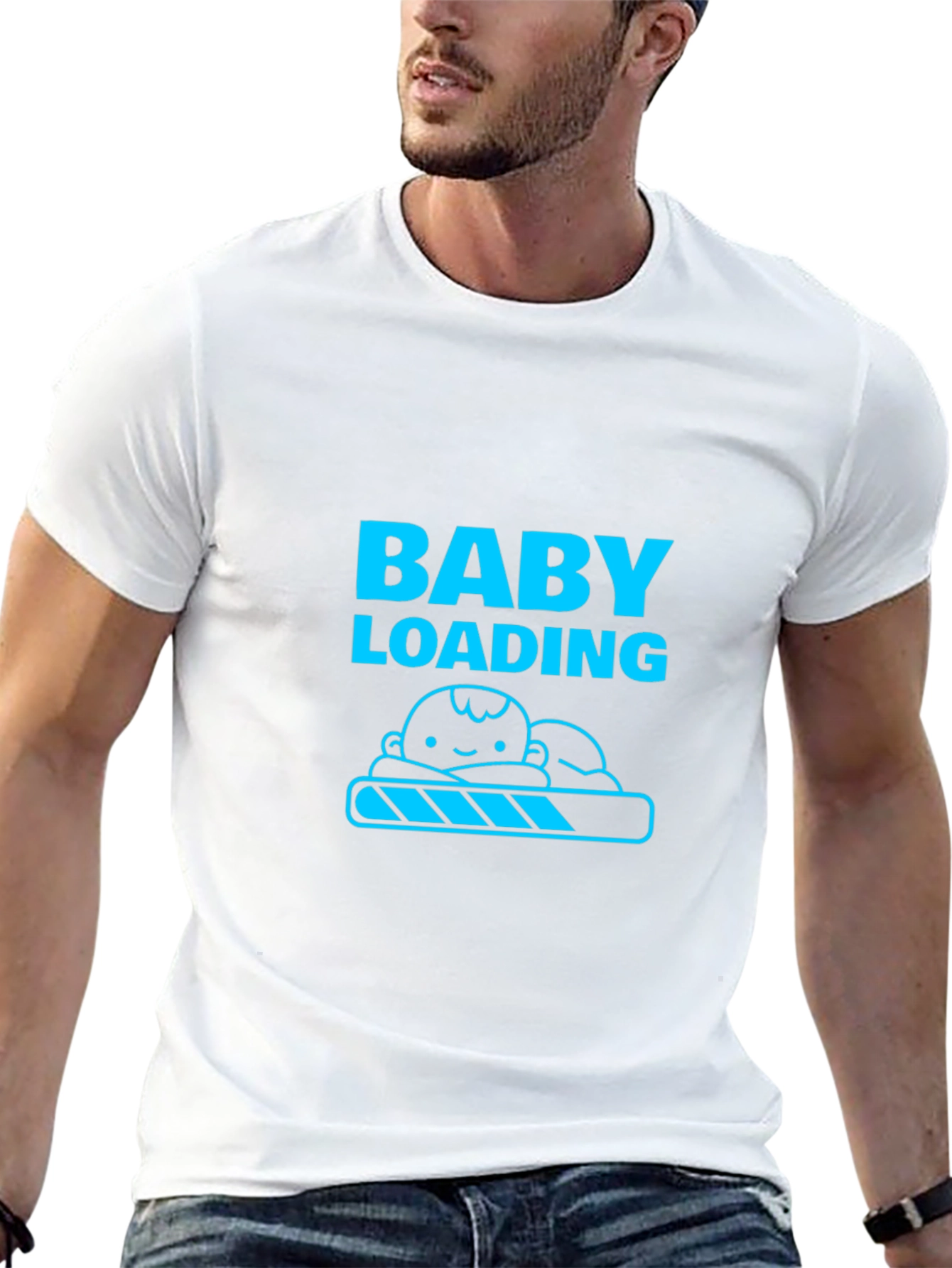 Baby Loading Mens Black T-Shirt