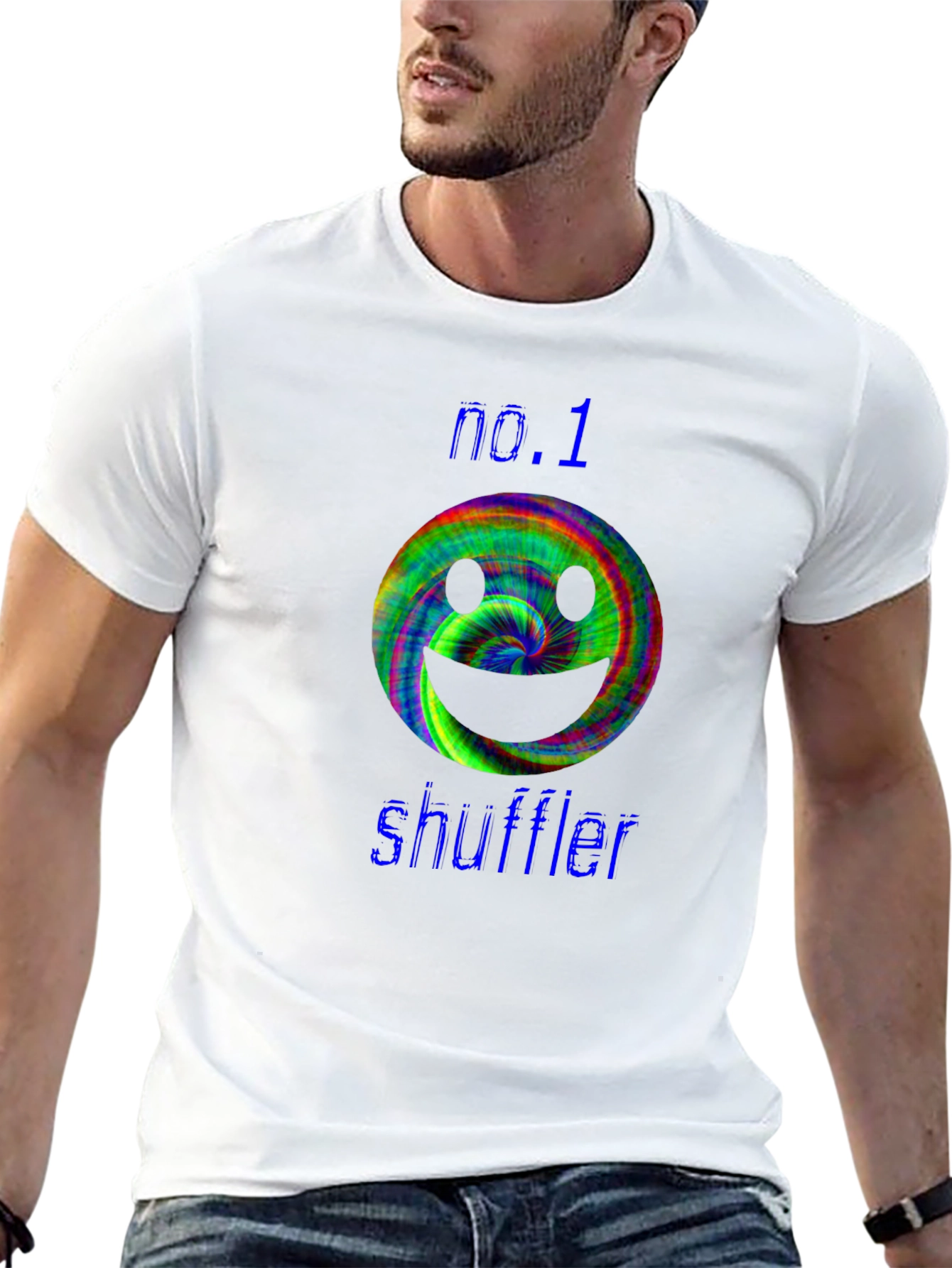 No. 1 Shuffler Smiley Face T-Shirt