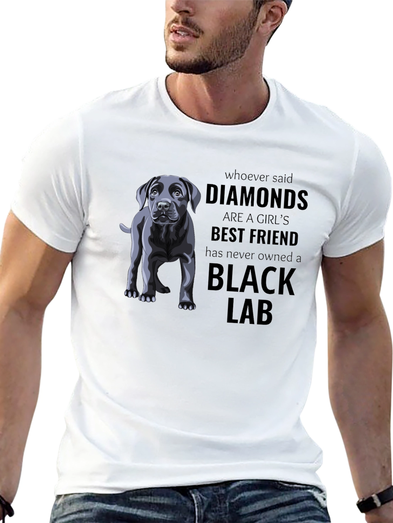 Black Lab Best Friend Graphic T-Shirt