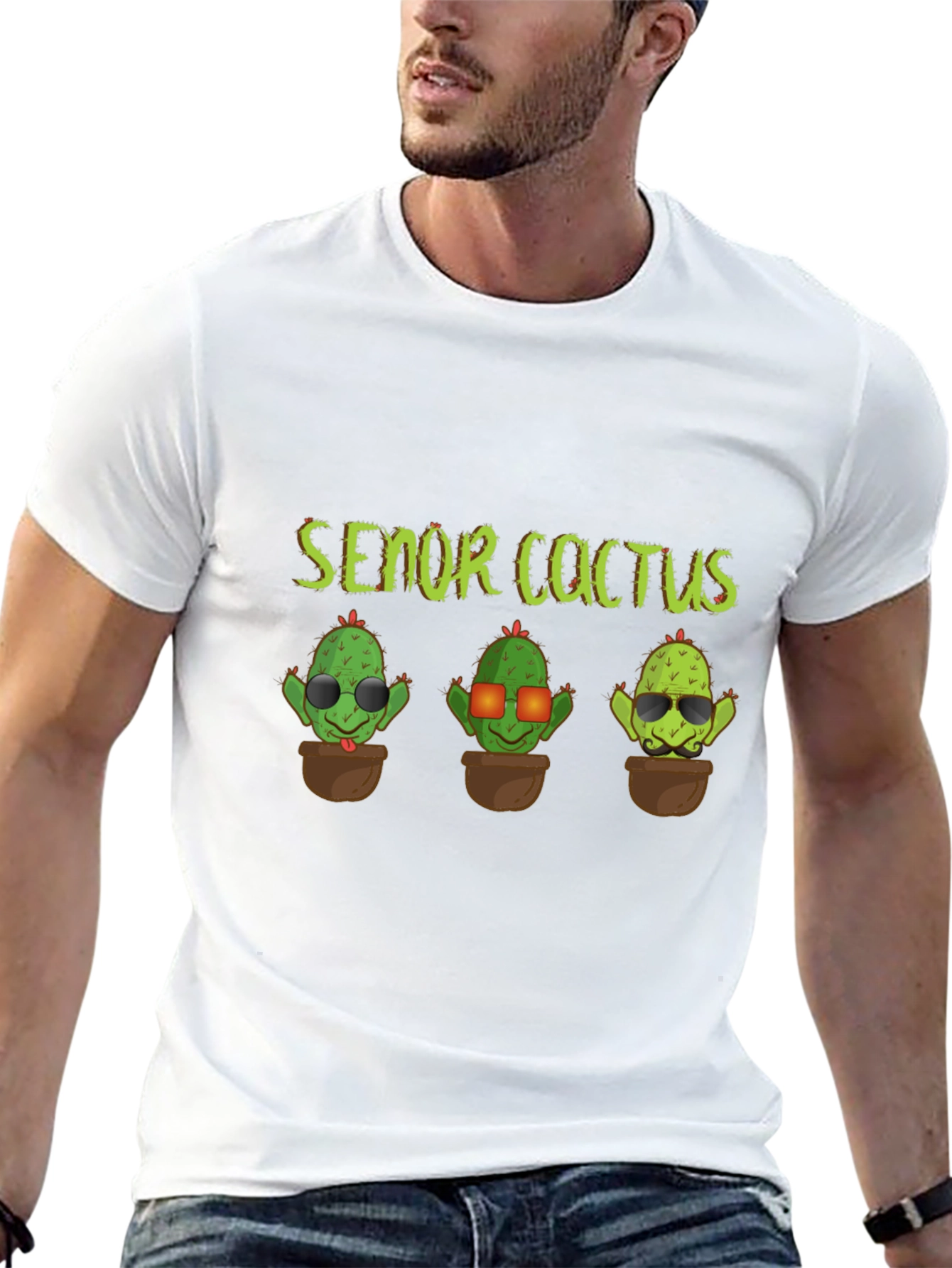 Senor Cactus T-Shirt - Funny Graphic Tee