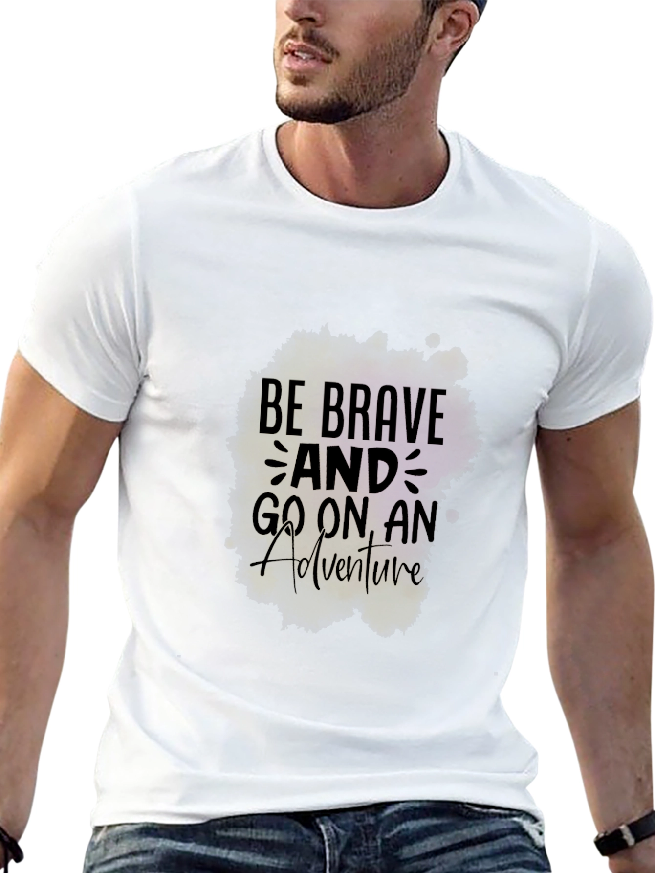 Brave Adventure Black Graphic Tee