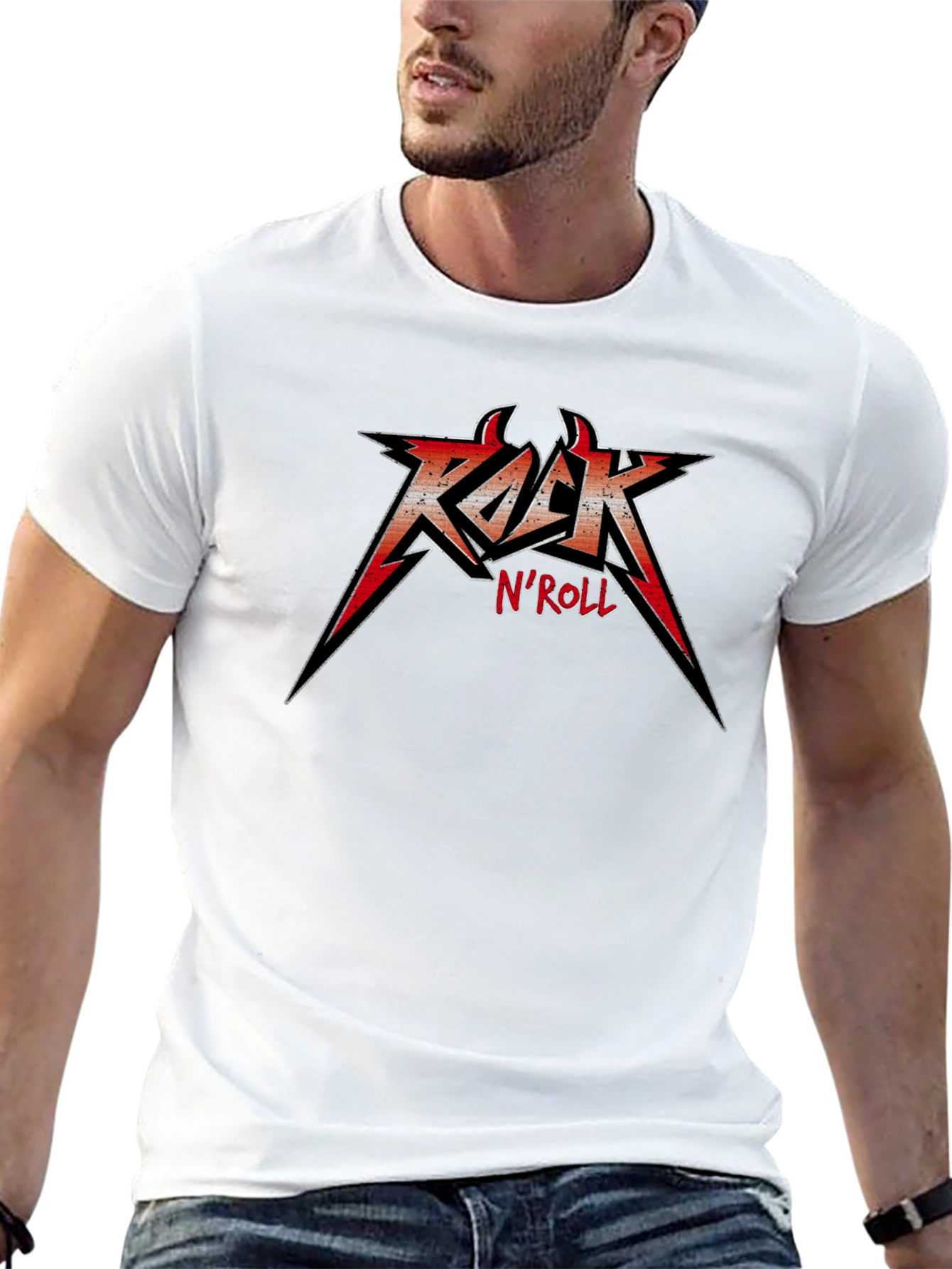 Rock N Roll Graphic Tee - Black