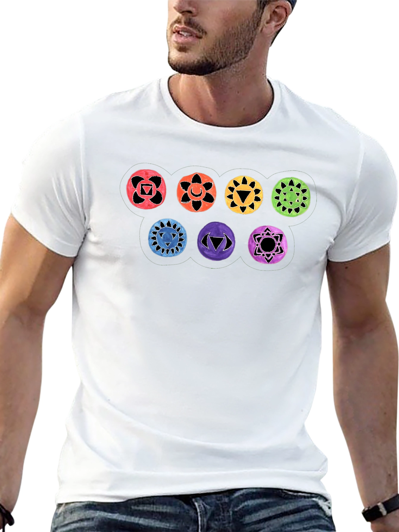 Chakra Symbol T-Shirt - Spiritual Design
