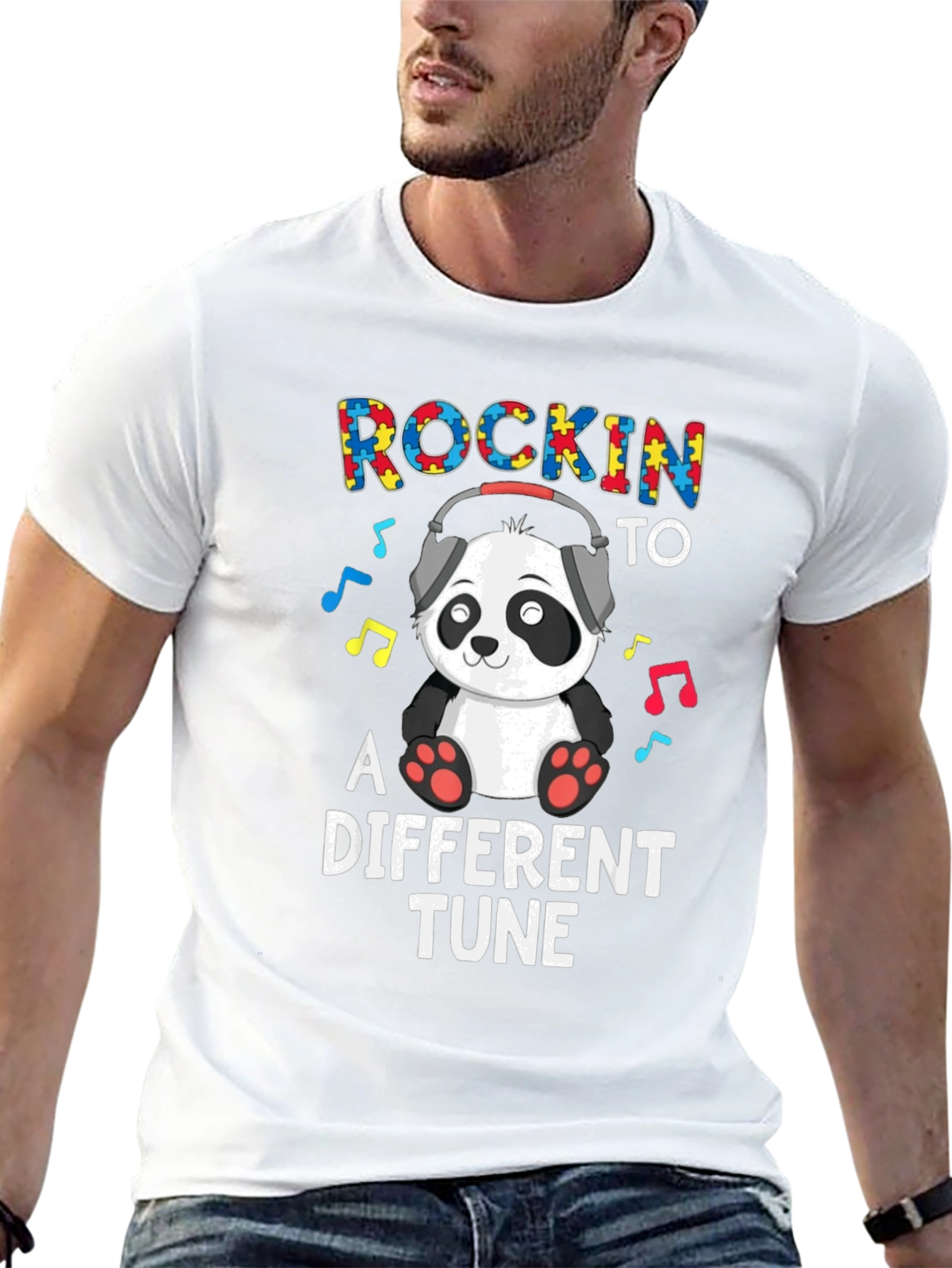 Rockin to a Different Tune Autism Awareness T-Shirt