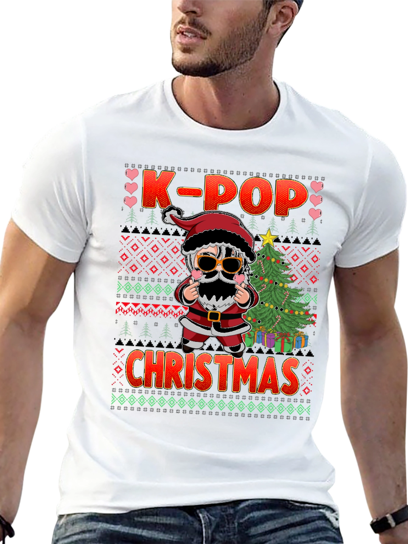 K-Pop Christmas Santa T-Shirt