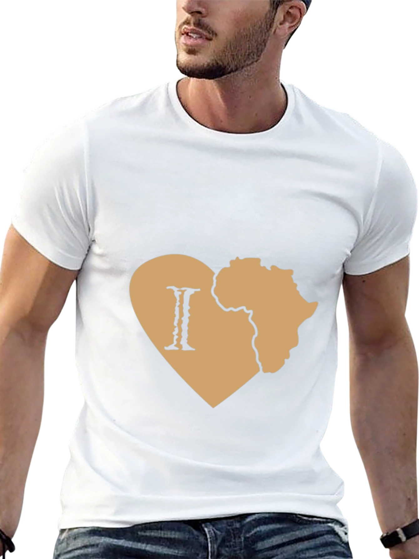 I Love Africa Black T-Shirt