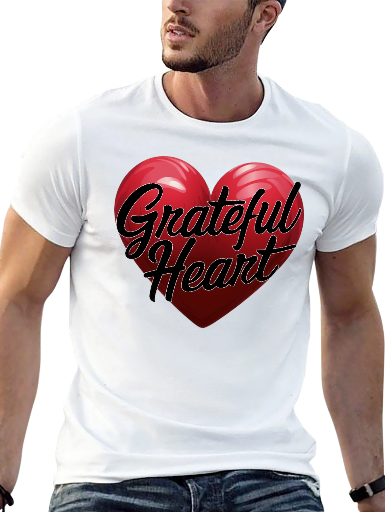 Grateful Heart T-Shirt Black
