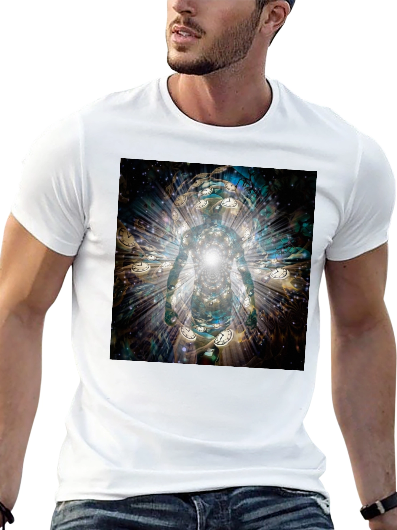 Time Traveler T-Shirt - Black Cotton Tee