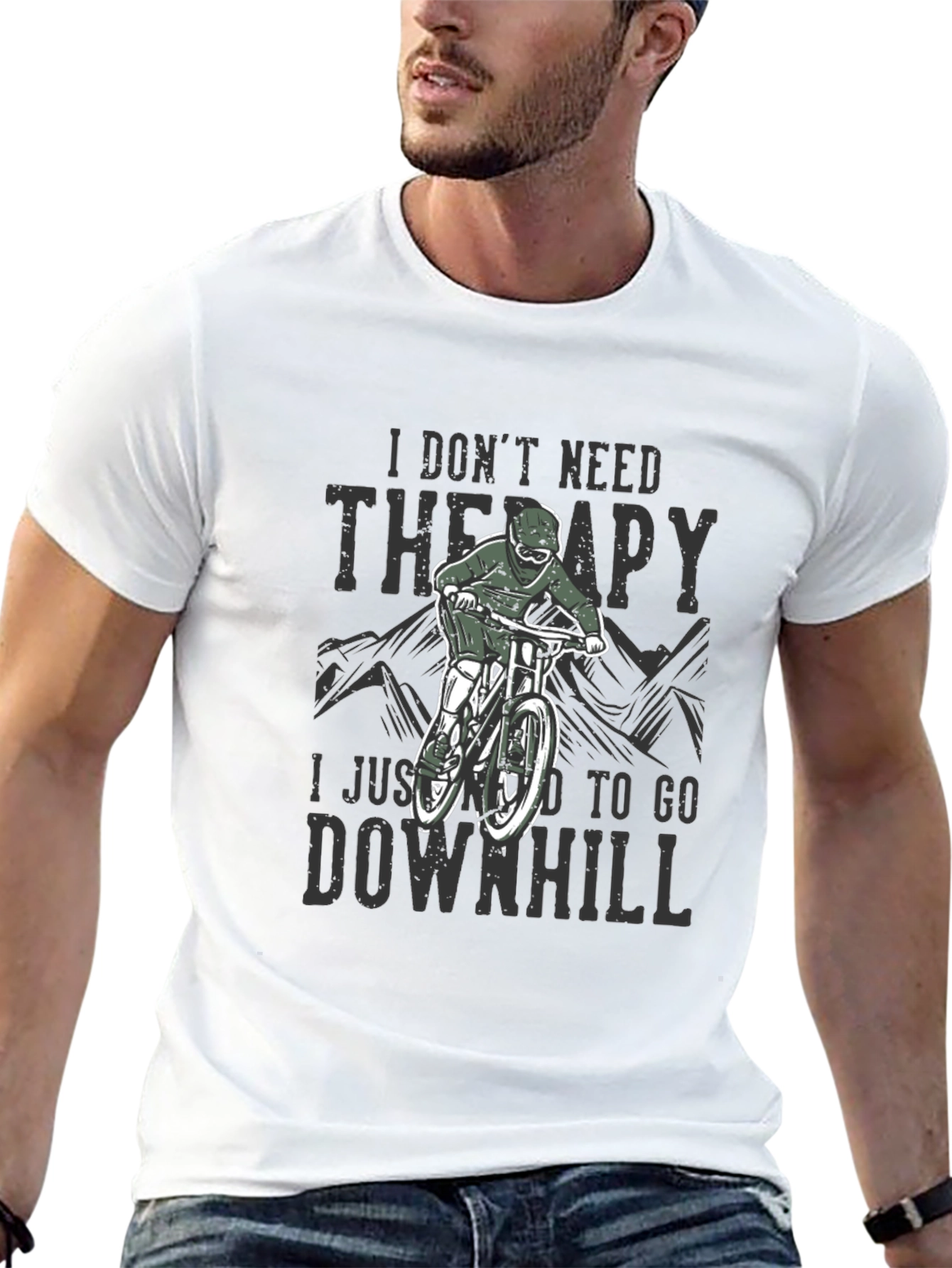 Downhill Therapy T-Shirt - Mountain Biker Tee