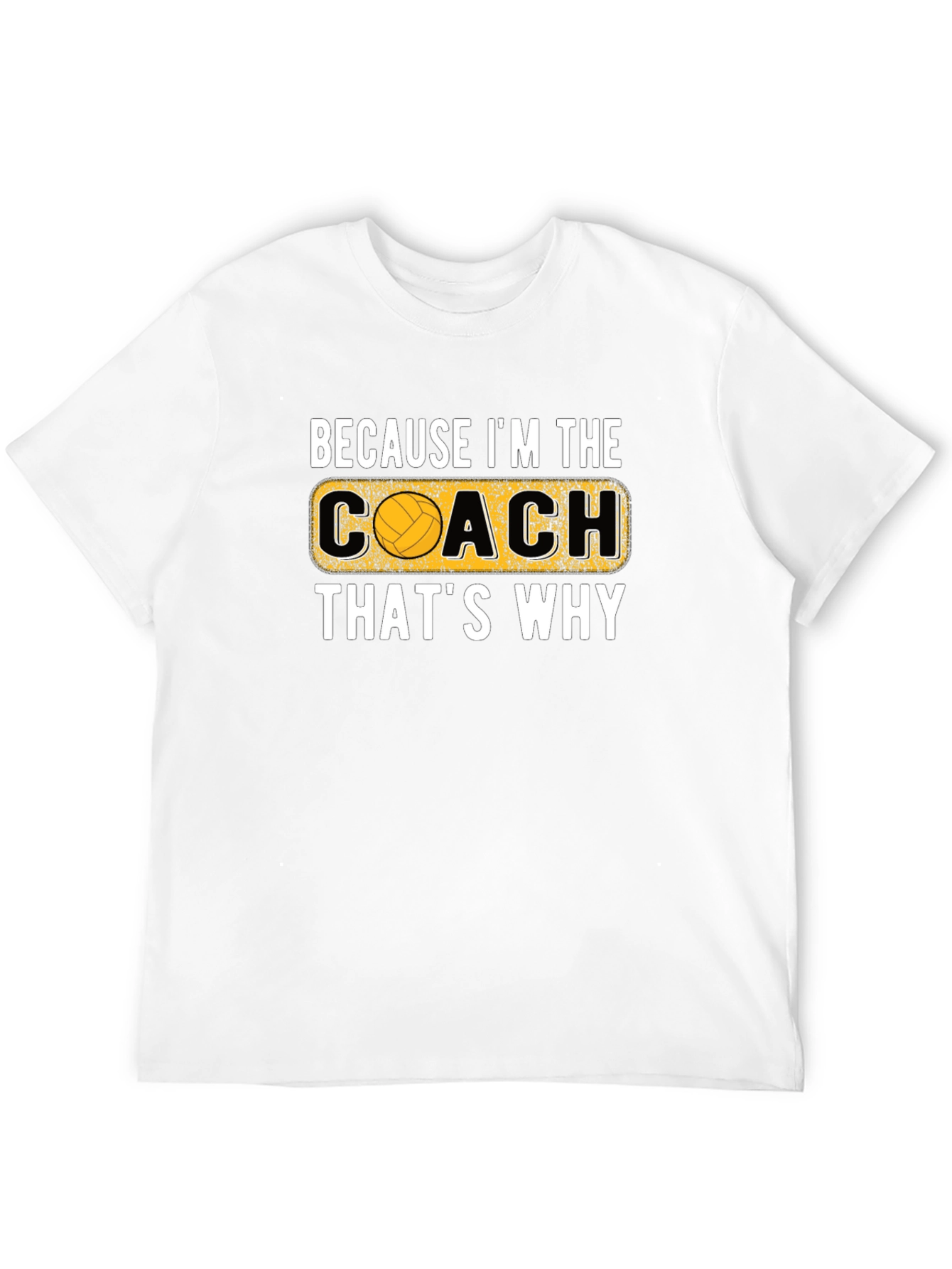 Volleyball Coach Graphic T-Shirt - Black