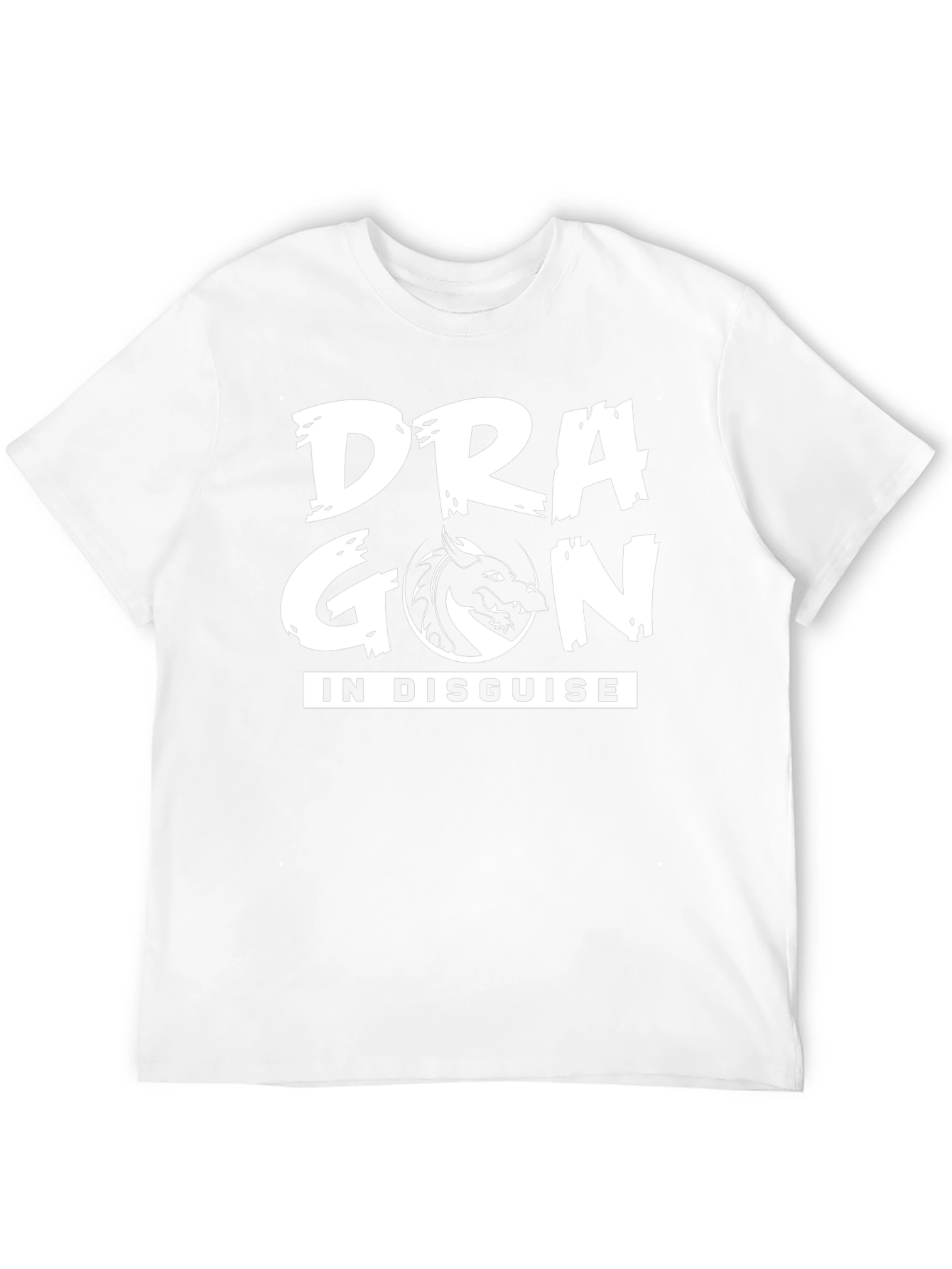Dragon In Disguise Graphic Tee - Black Cotton T-Shirt