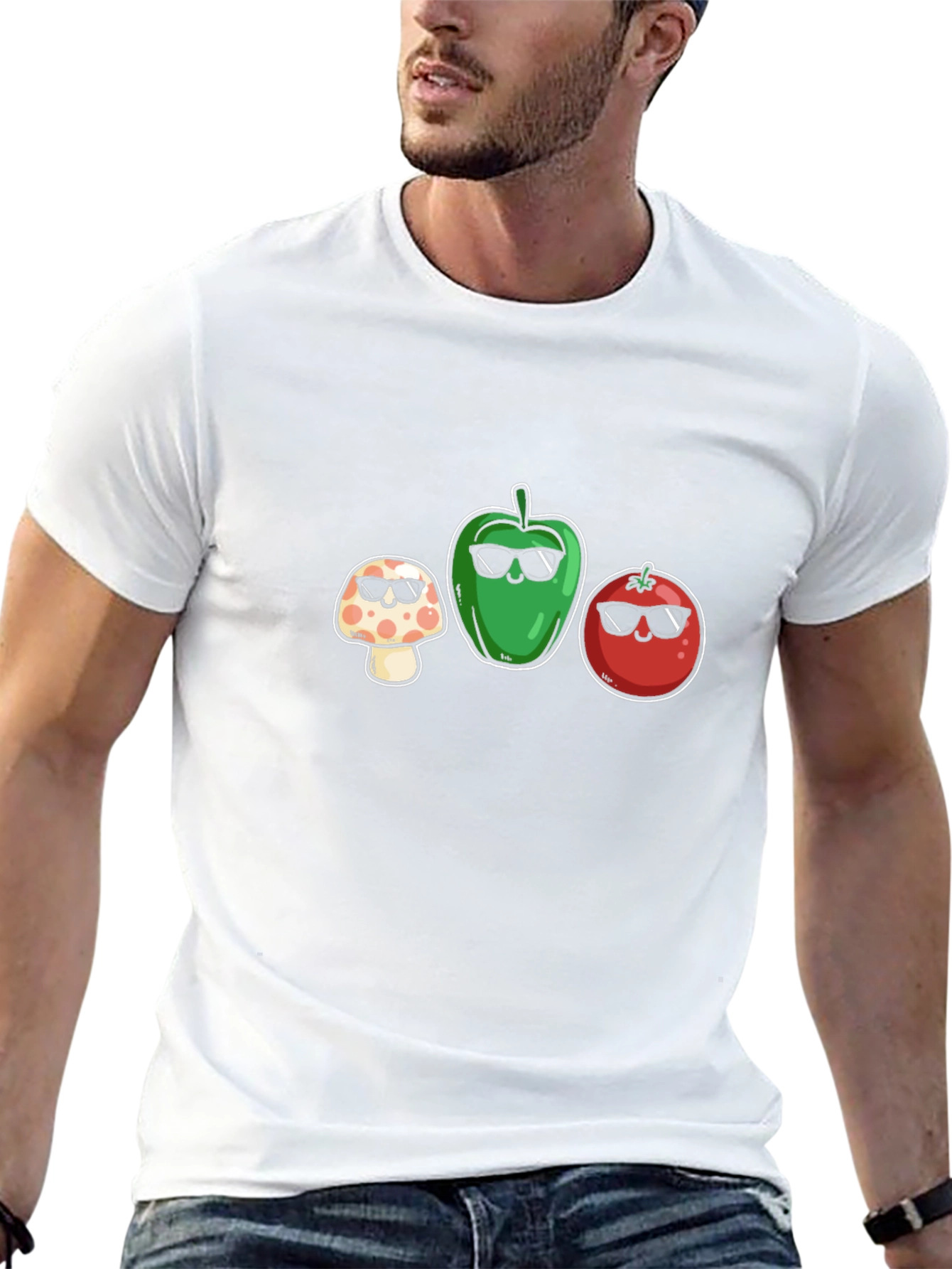 Cool Veggie Squad Black T-Shirt