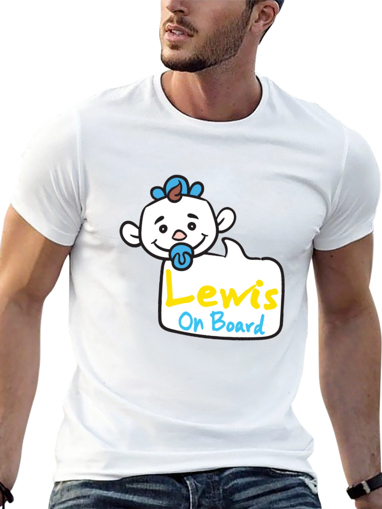 Lewis On Board Baby Tee - Unisex