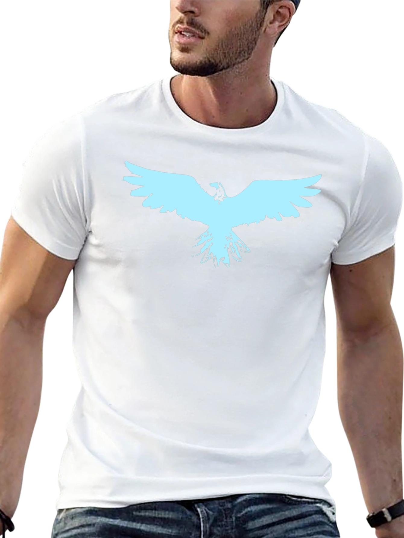 Black Eagle Graphic Tee - Stylish Mens Casual Wear