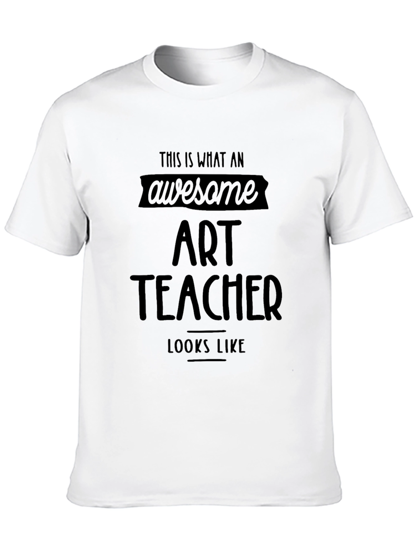 Awesome Art Teacher Black T-Shirt