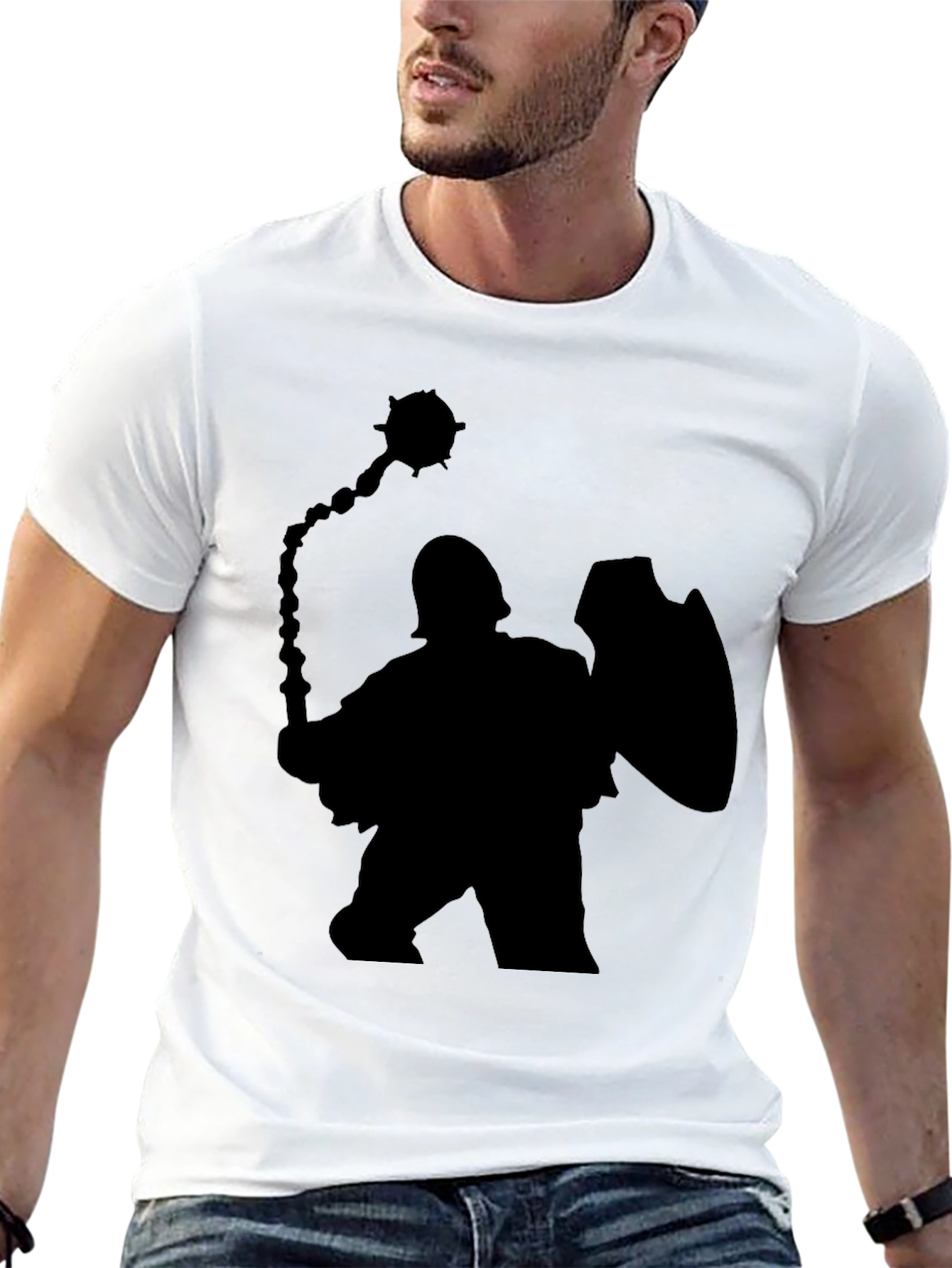 Warrior Silhouette Black T-Shirt
