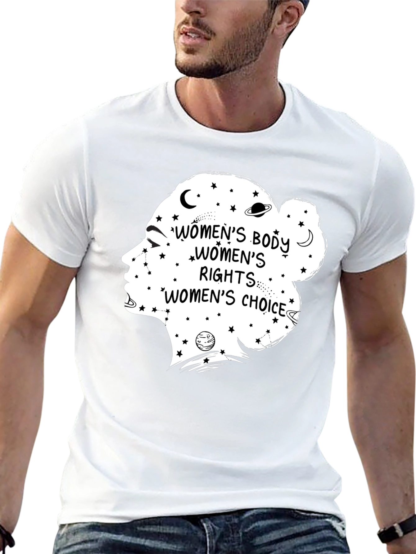 Womens Rights Graphic Tee - Black