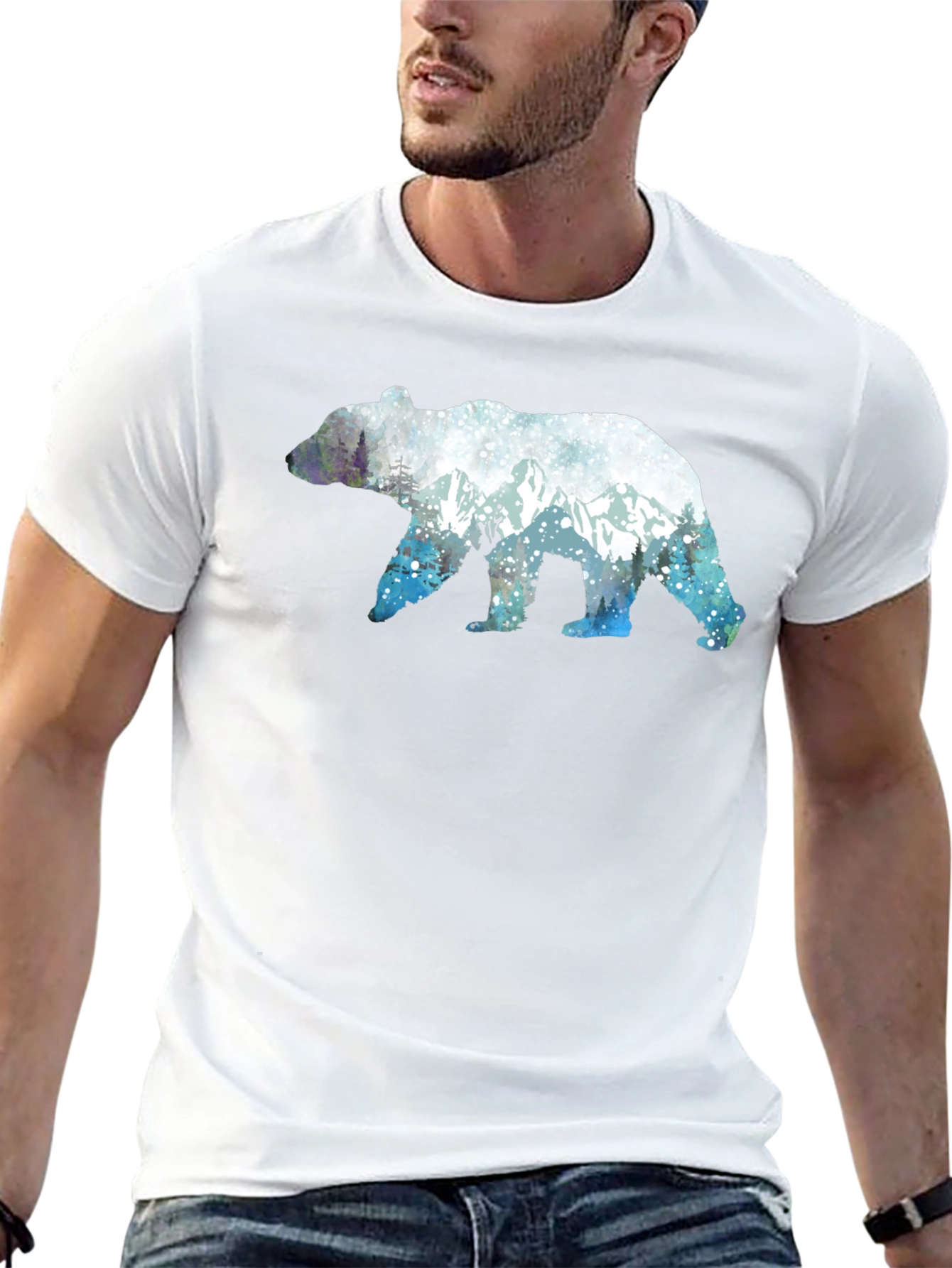 Bear Silhouette Graphic Tee