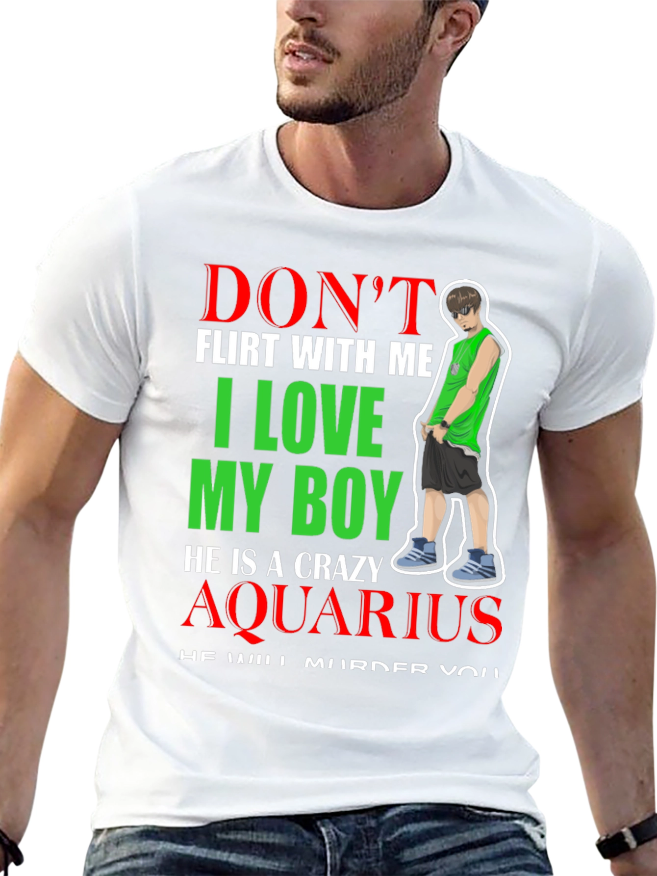 Crazy Aquarius Boy T-Shirt